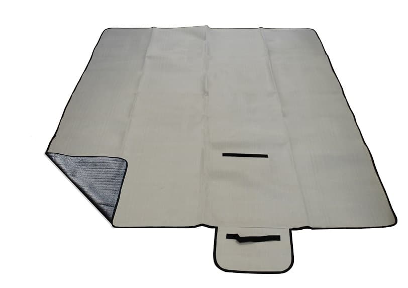 Piknik deka CALTER® CUTTY, 150x130 cm, siva - slika 2