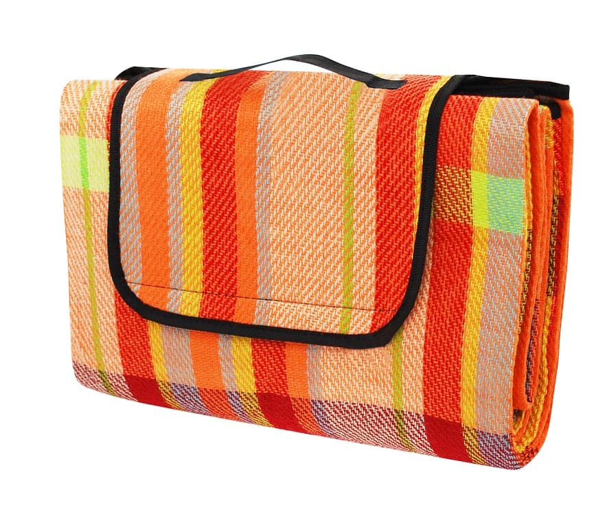 Piknik deka CALTER® ONE, 150x130 cm, narandžasta pruga