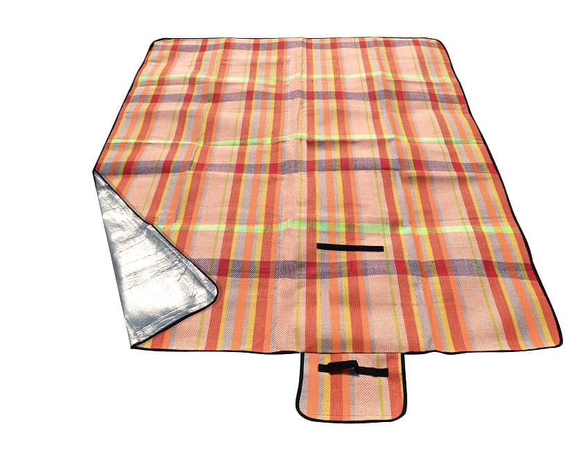 Piknik deka CALTER® ONE, 150x130 cm, narandžasta pruga - slika 2