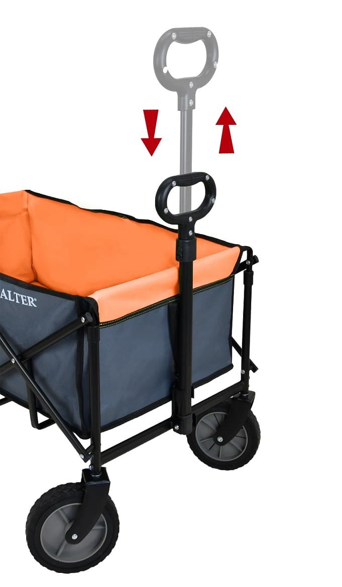 CALTER® sklopiva transportna kolica, narandžasta - slika 3