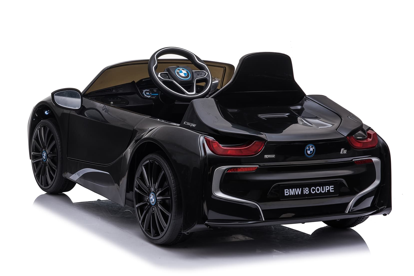 Dječiji električni automobil BMW i8 Coupe crni - slika 3