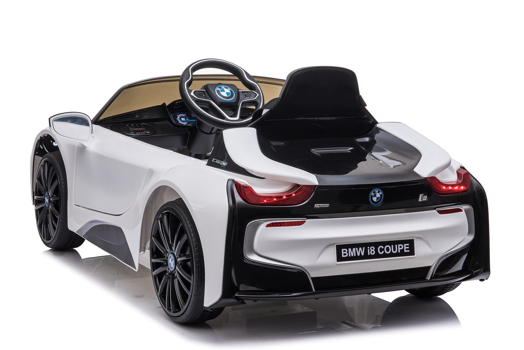 Dječiji električni automobil BMW i8 Coupe bijeli - slika 3