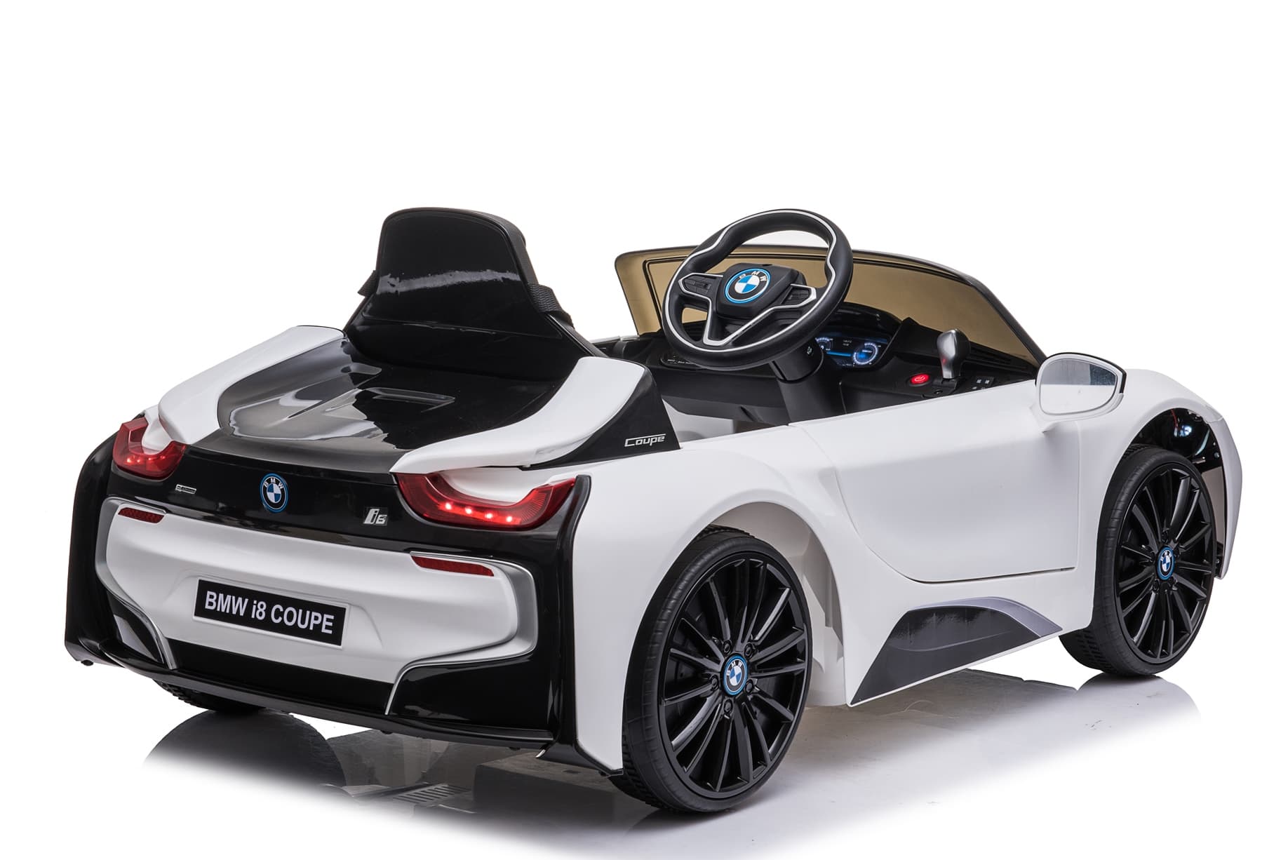 Dječiji električni automobil BMW i8 Coupe bijeli - slika 5