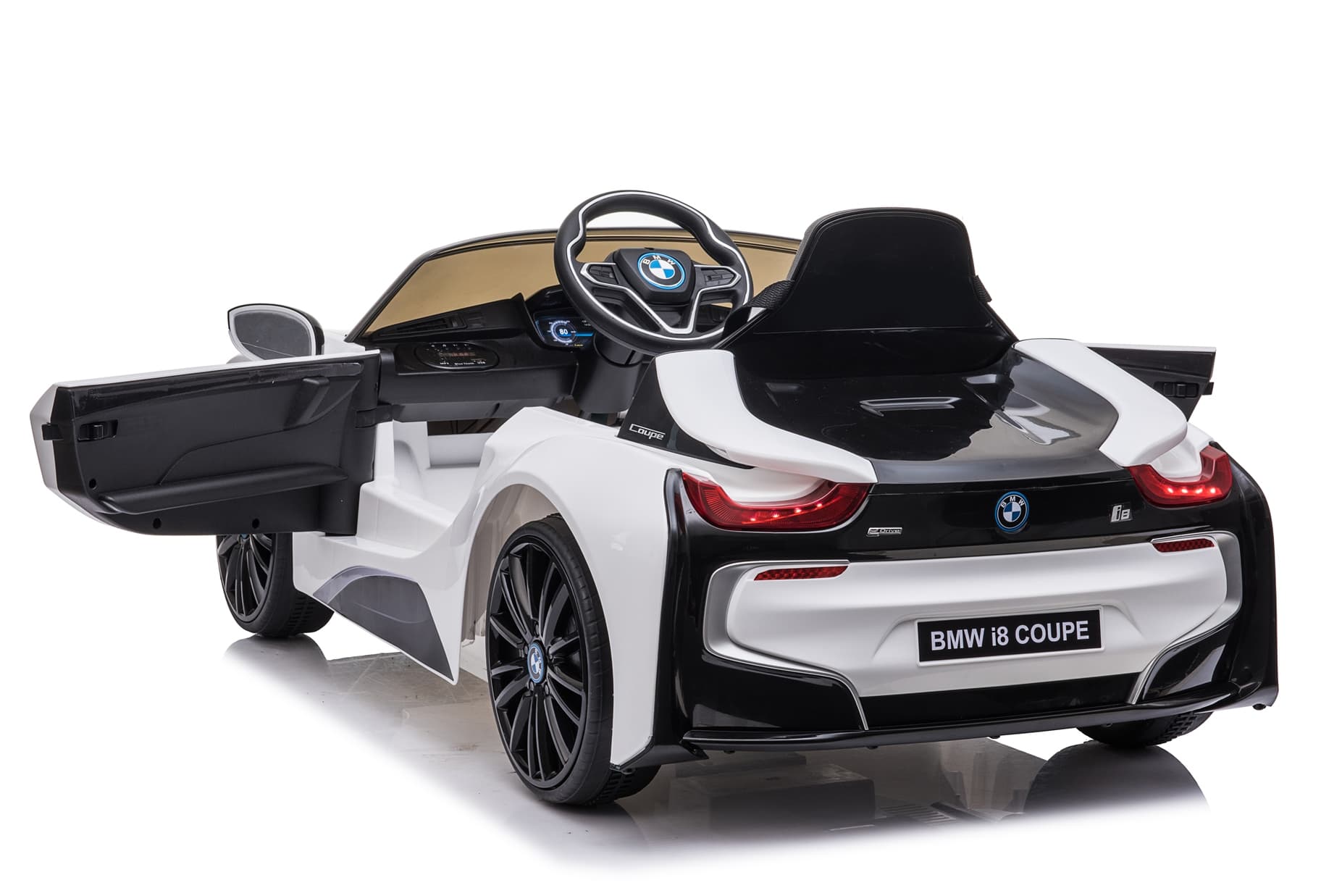 Dječiji električni automobil BMW i8 Coupe bijeli - slika 8