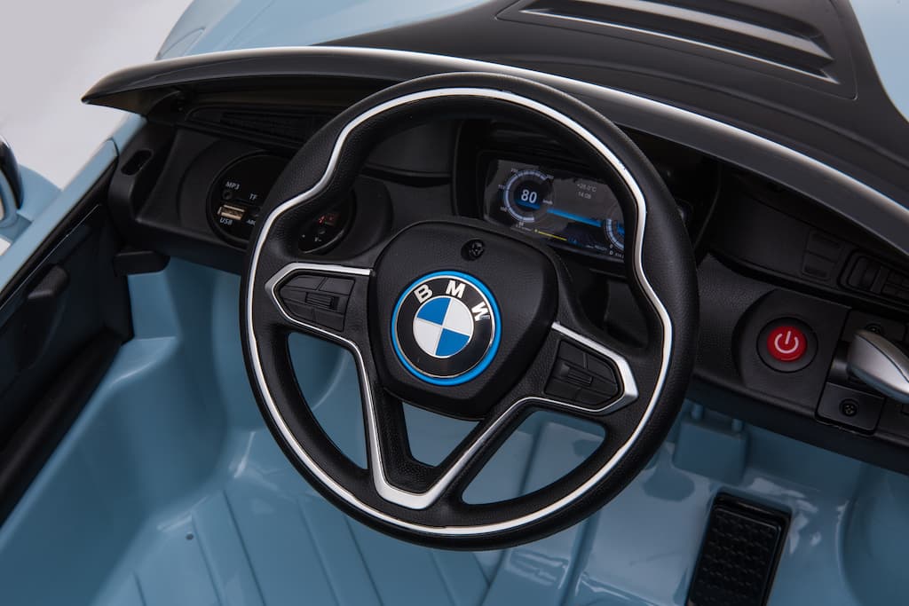 Dječiji električni automobil BMW i8 Coupe svijetlo plavi - slika 7