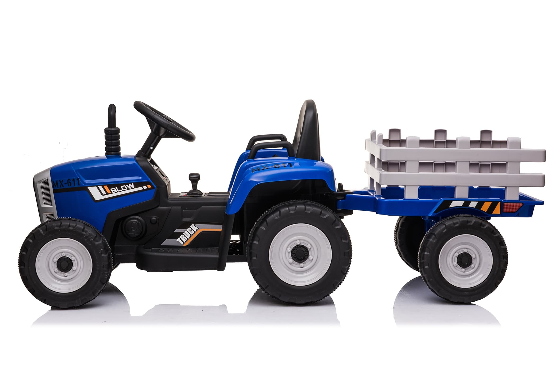 Dječiji električni automobil Traktor Lite - plavi - slika 3