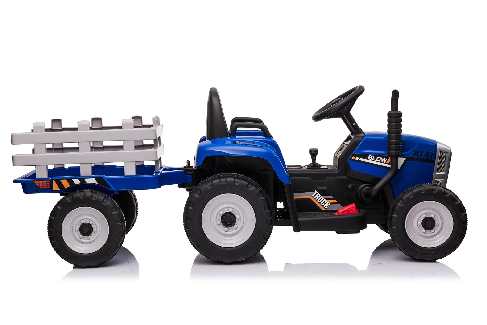 Dječiji električni automobil Traktor Lite - plavi - slika 7