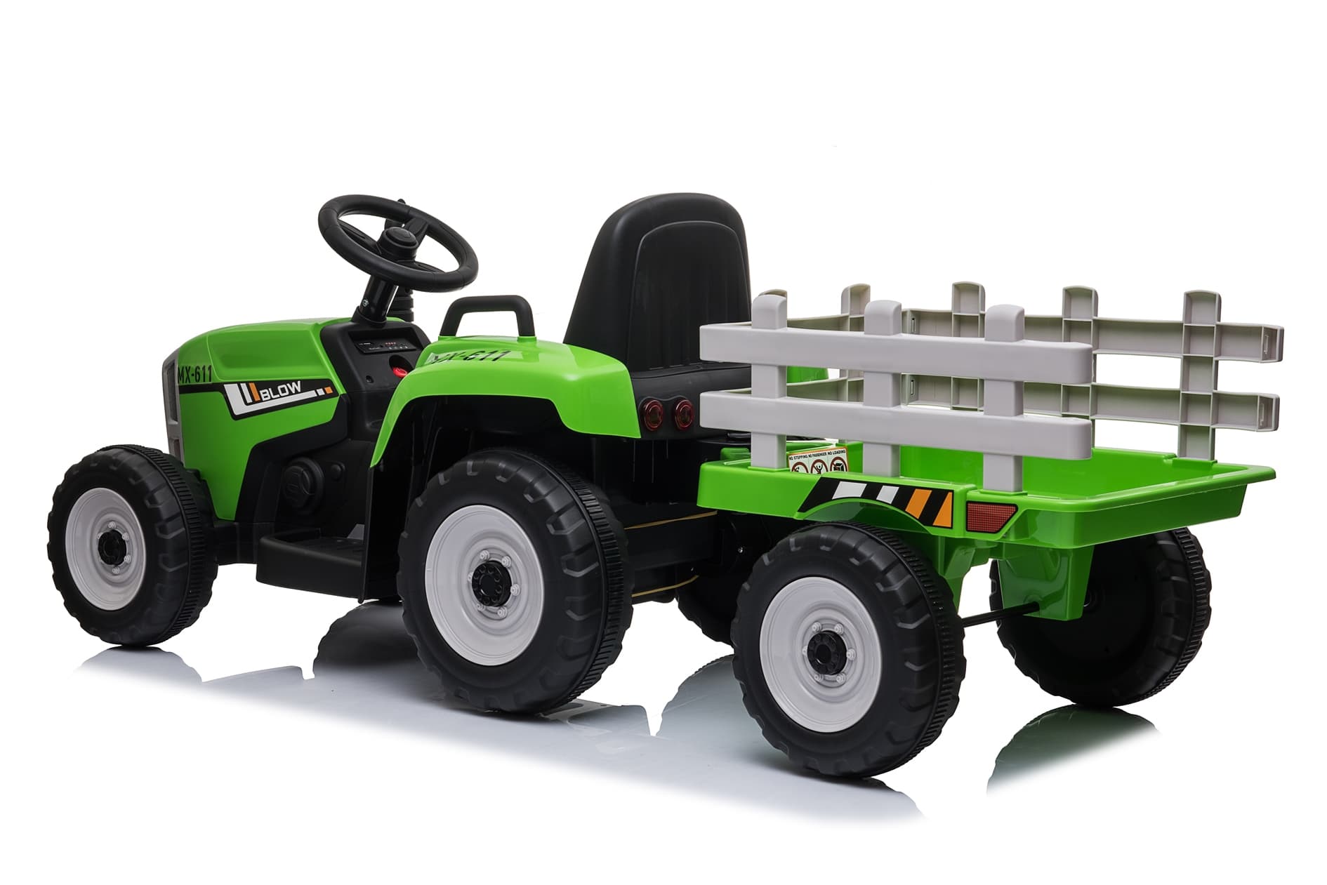 Dječiji električni automobil Traktor Lite - zeleni - slika 4