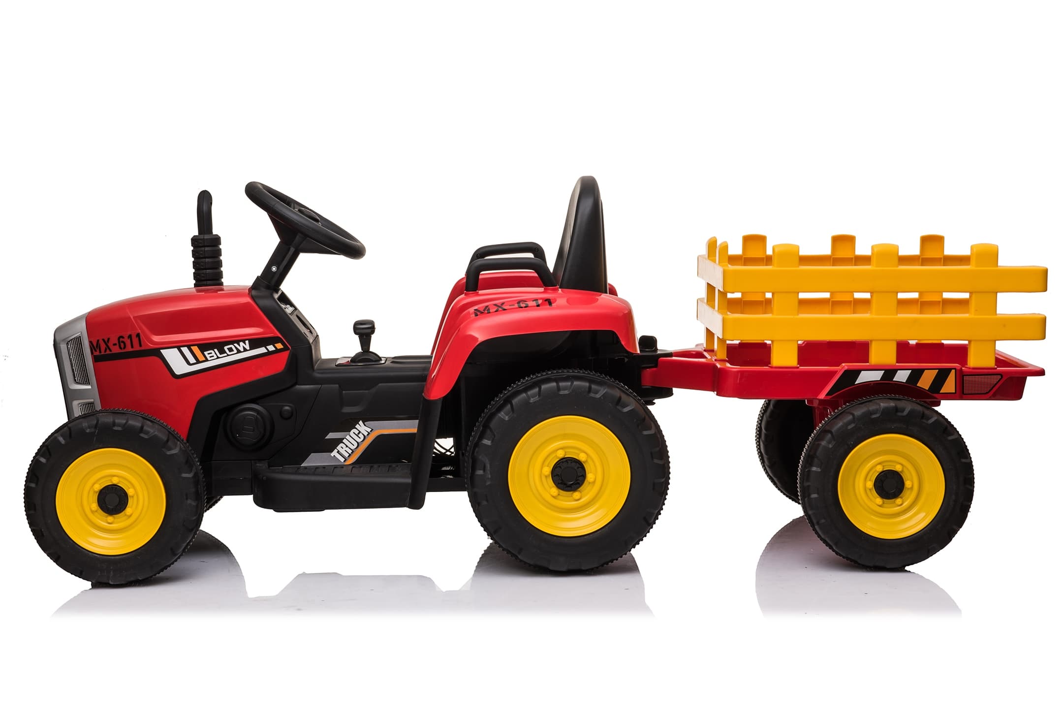 Dječiji električni automobil Tractor Lite - crveni - slika 3