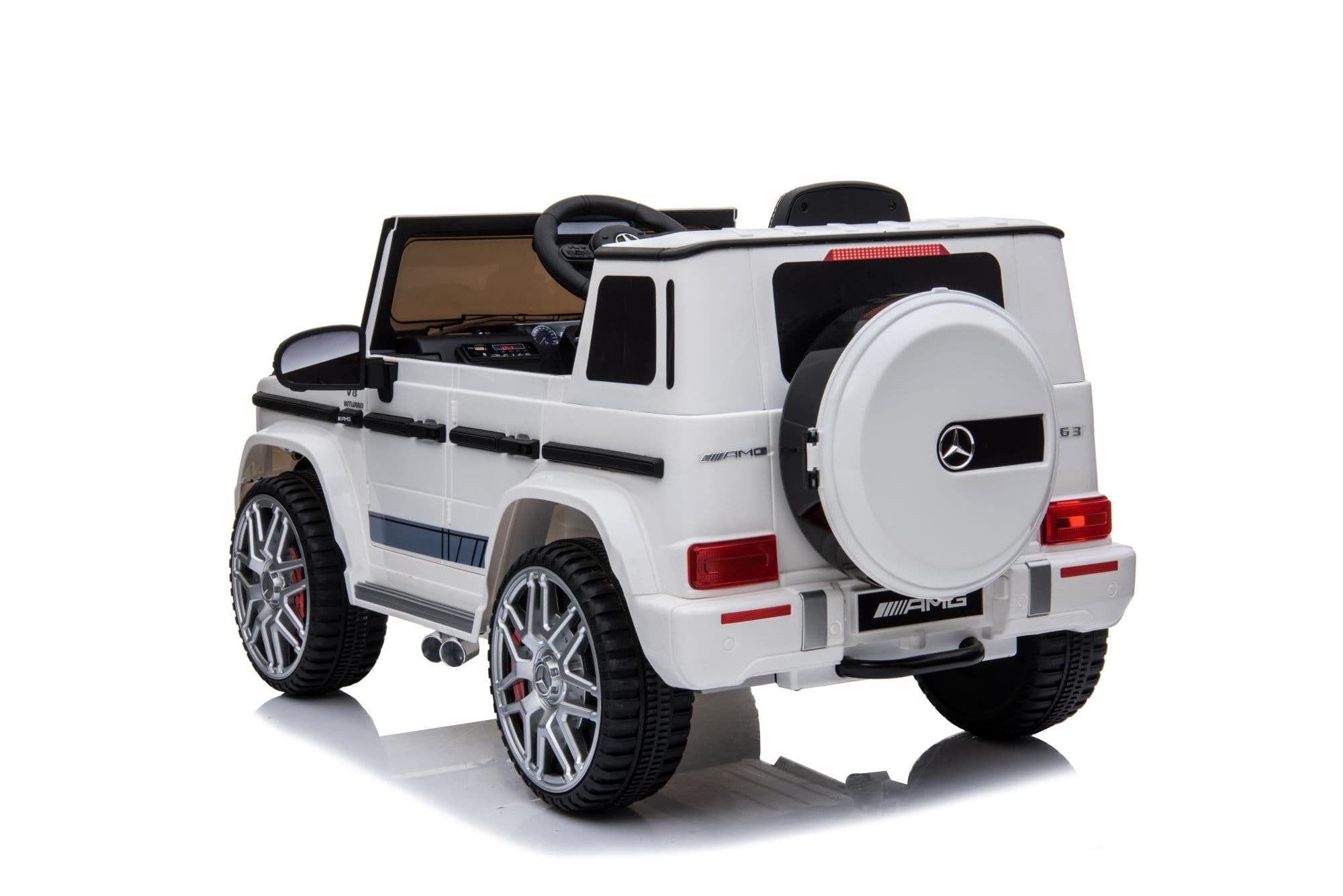Dječiji električni automobil Mercedes G63 AMG bijeli - slika 3