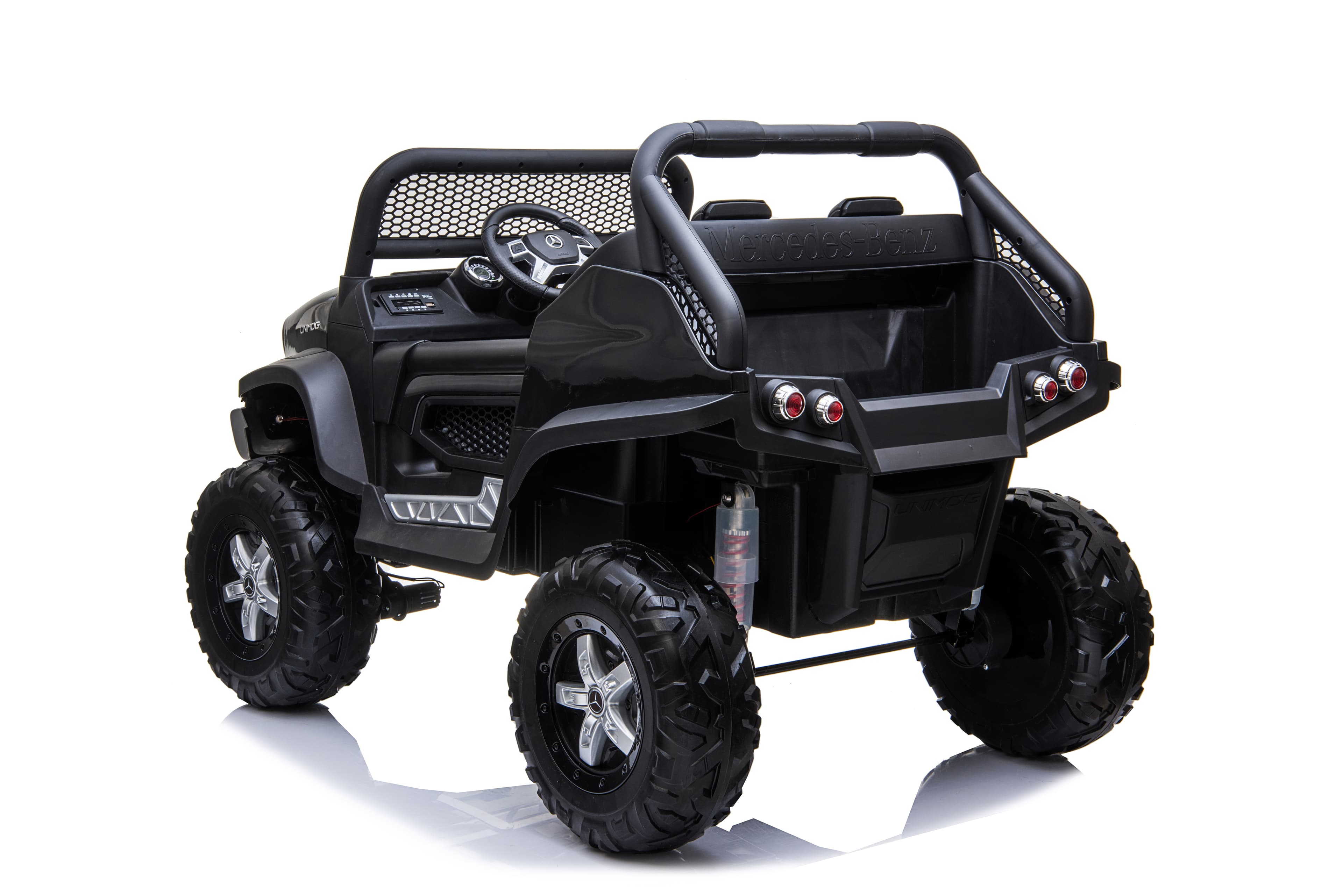 Dječiji električni automobil Mercedes Benz Unimog Truck - crni - slika 4