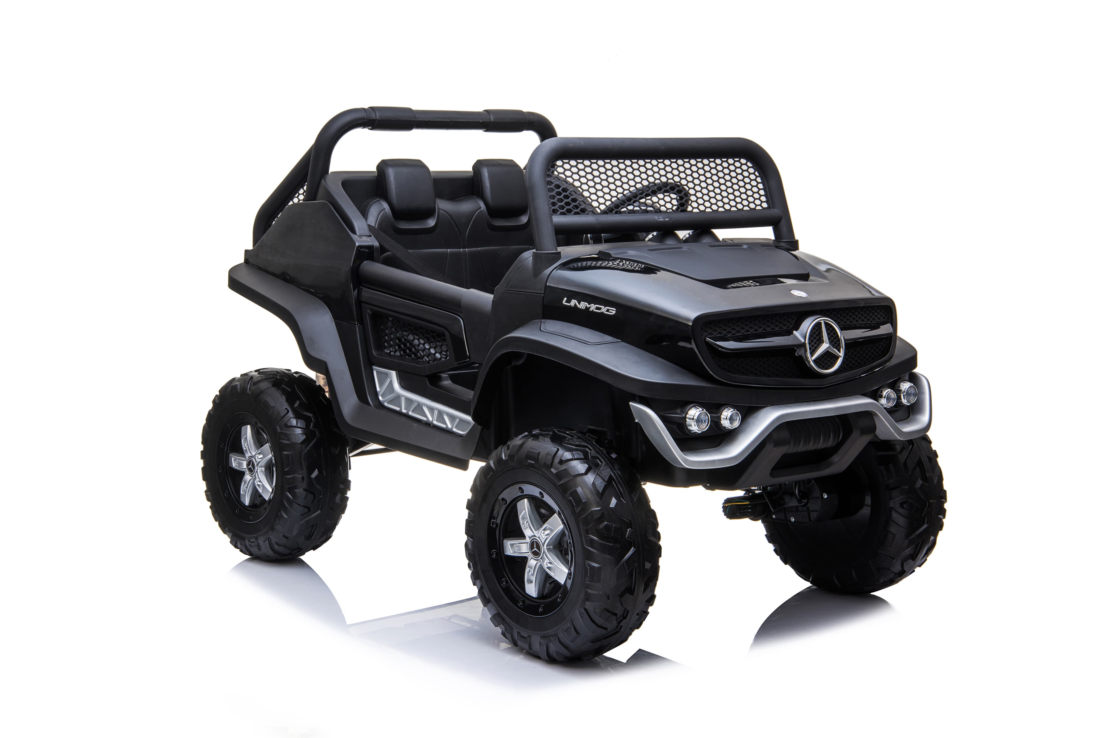 Dječiji električni automobil Mercedes Benz Unimog Truck - crni - slika 6