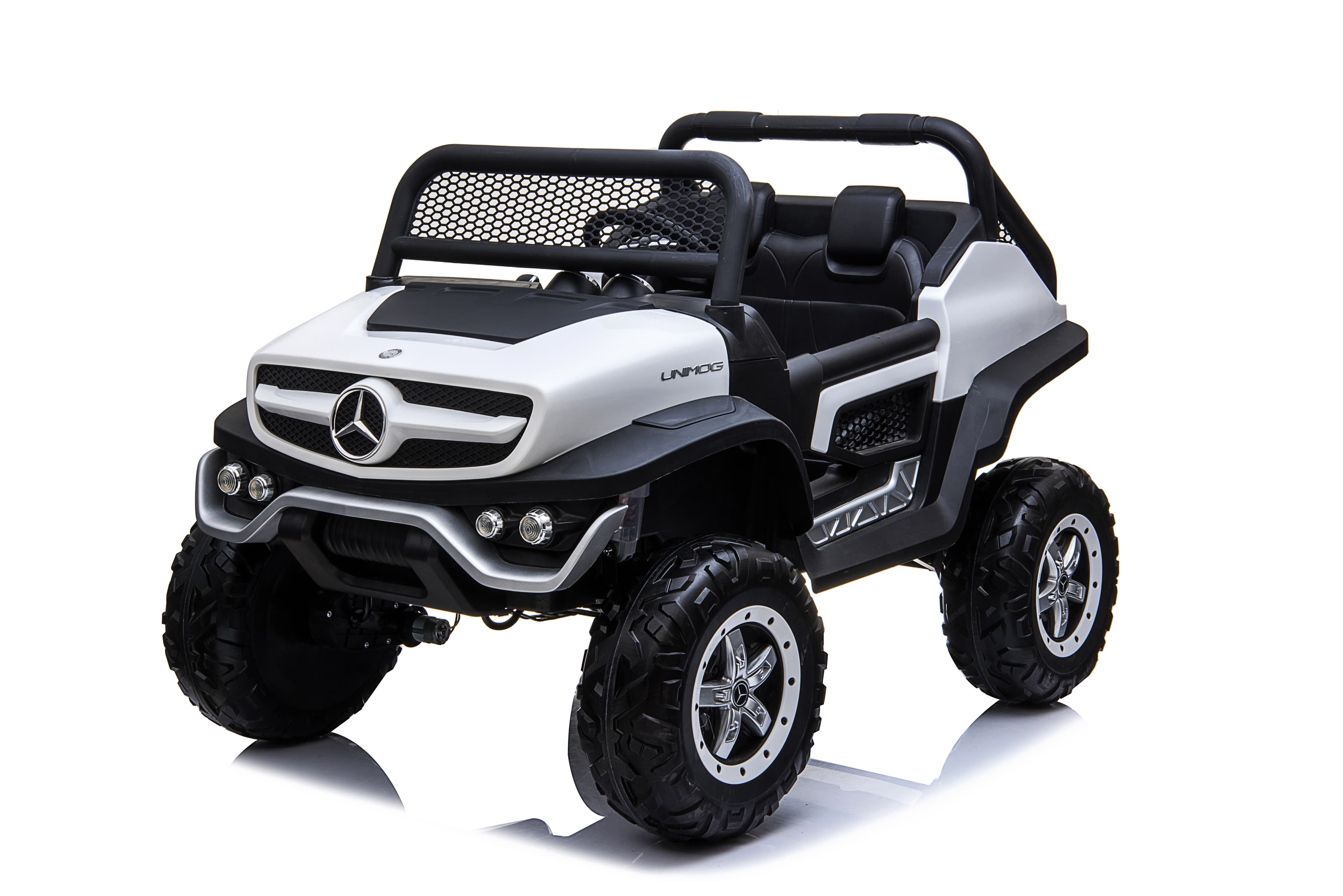 Dječiji električni automobil Mercedes Benz Unimog Truck - bijeli - slika 2