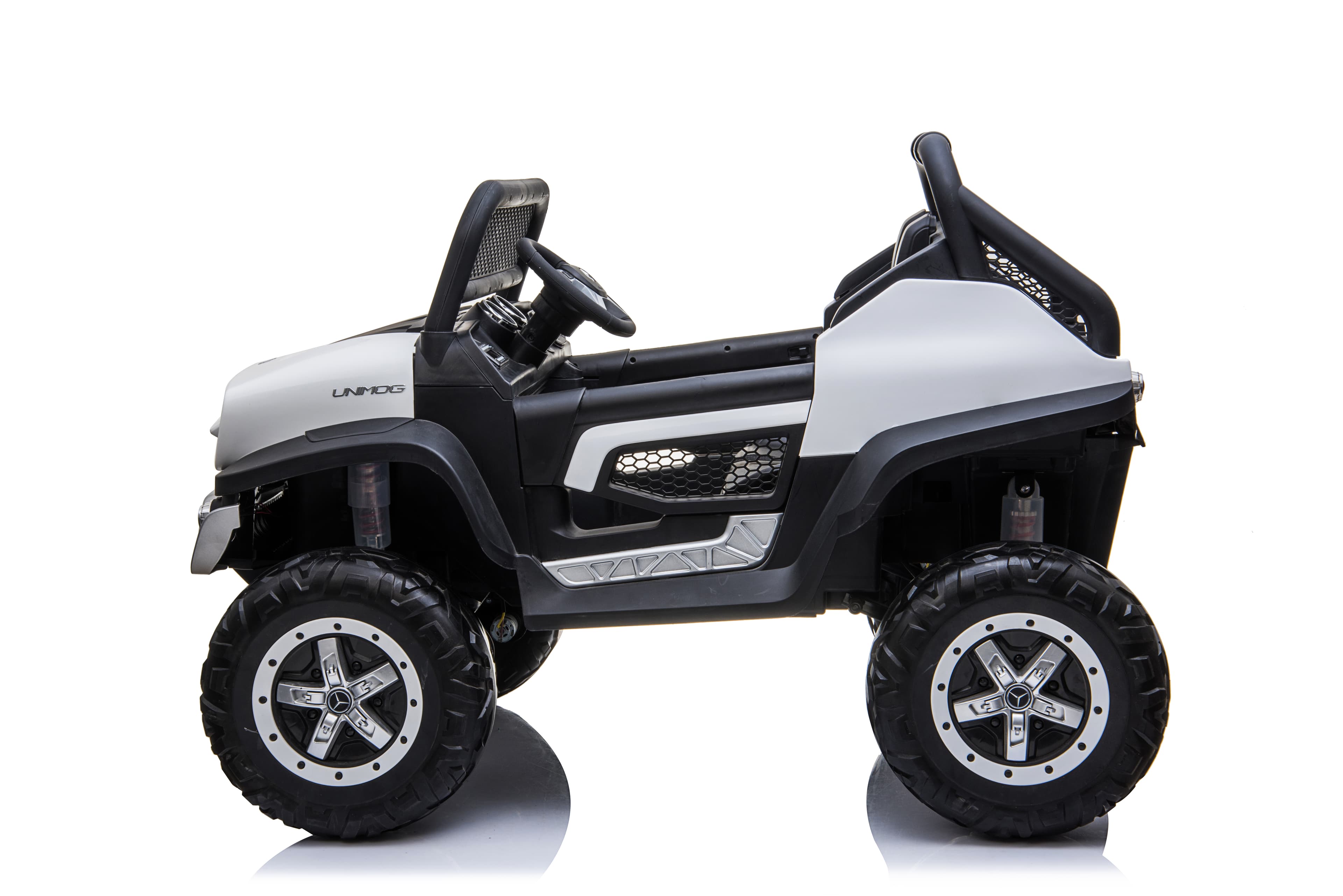 Dječiji električni automobil Mercedes Benz Unimog Truck - bijeli - slika 3