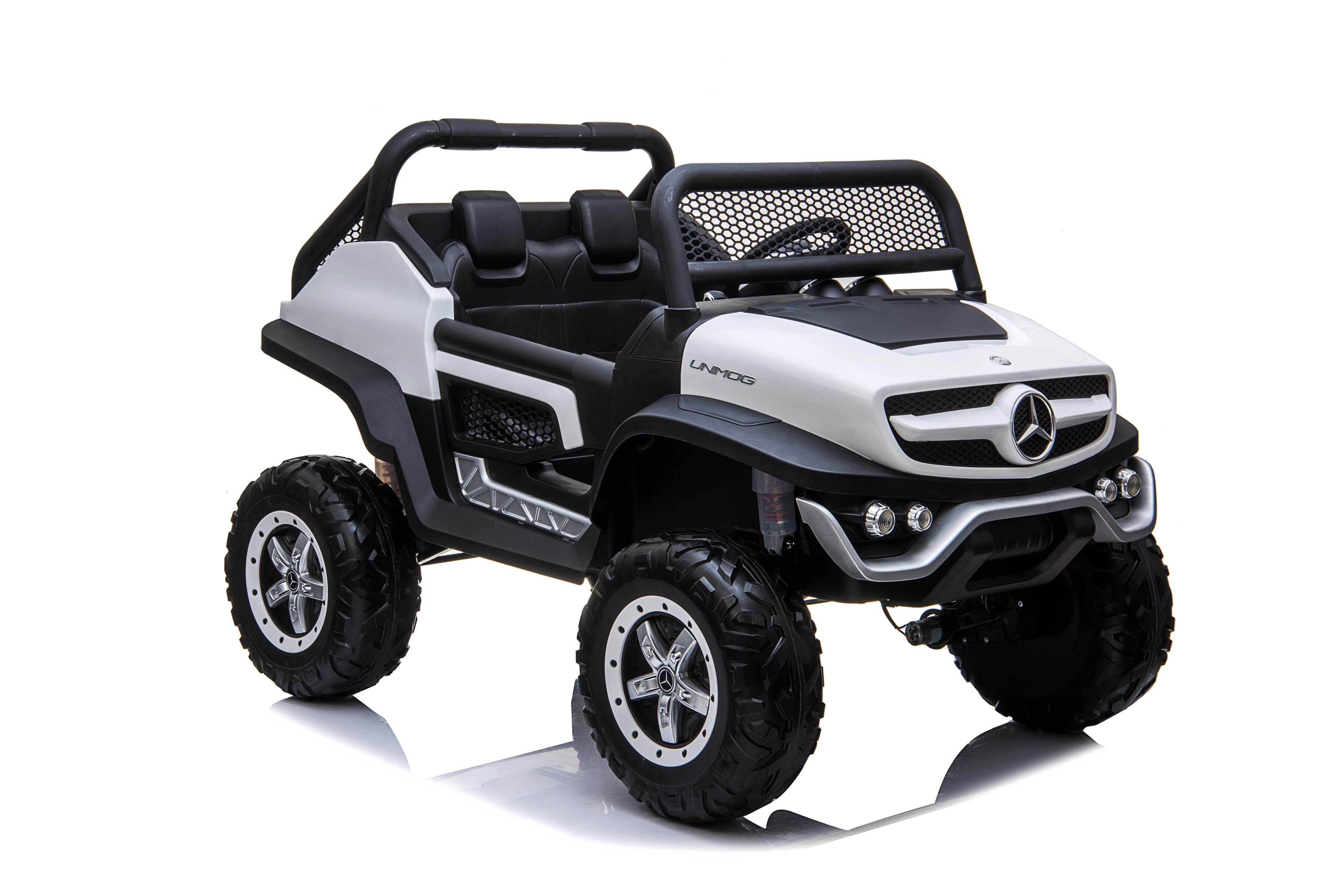 Dječiji električni automobil Mercedes Benz Unimog Truck - bijeli - slika 6