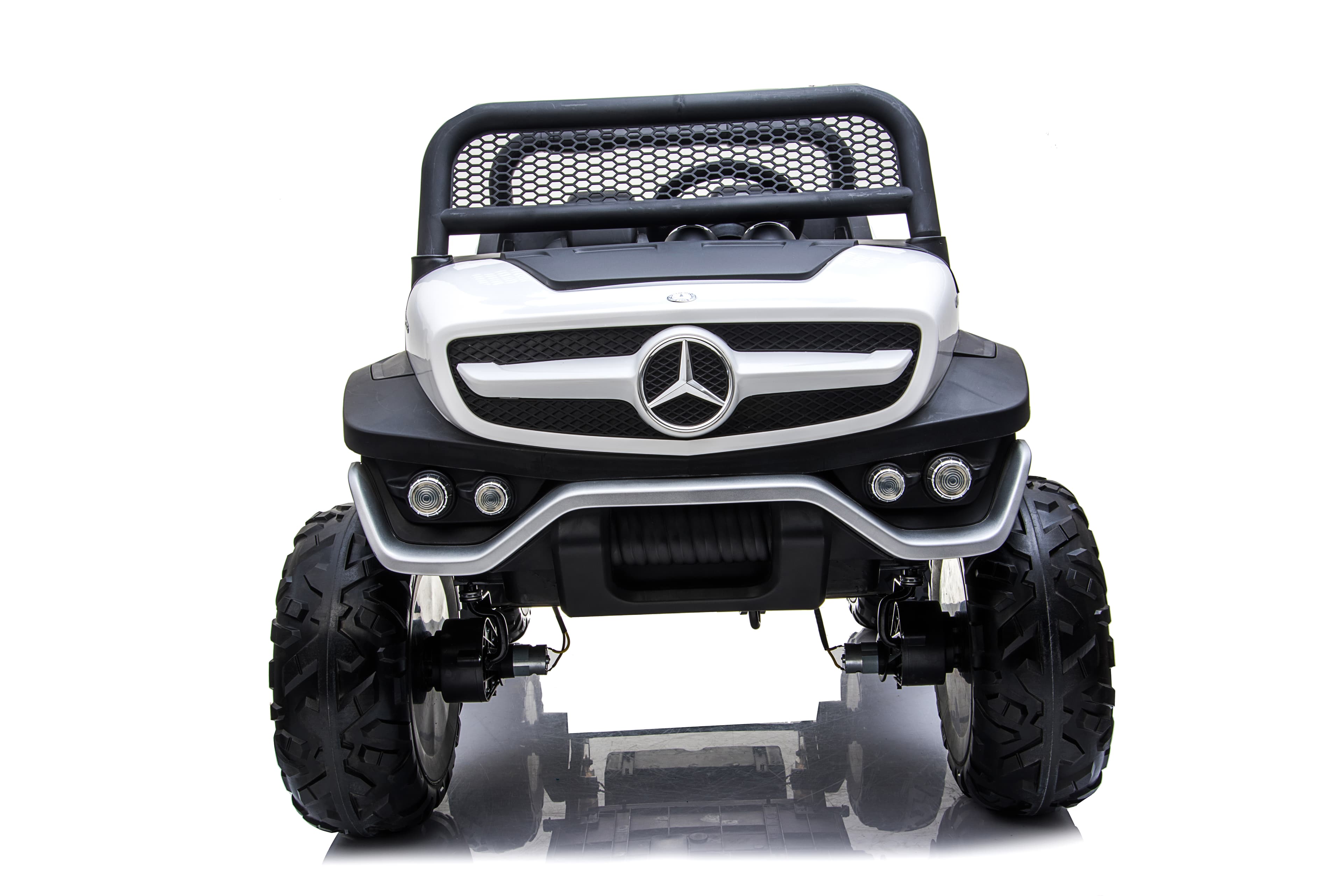 Dječiji električni automobil Mercedes Benz Unimog Truck - bijeli - slika 7