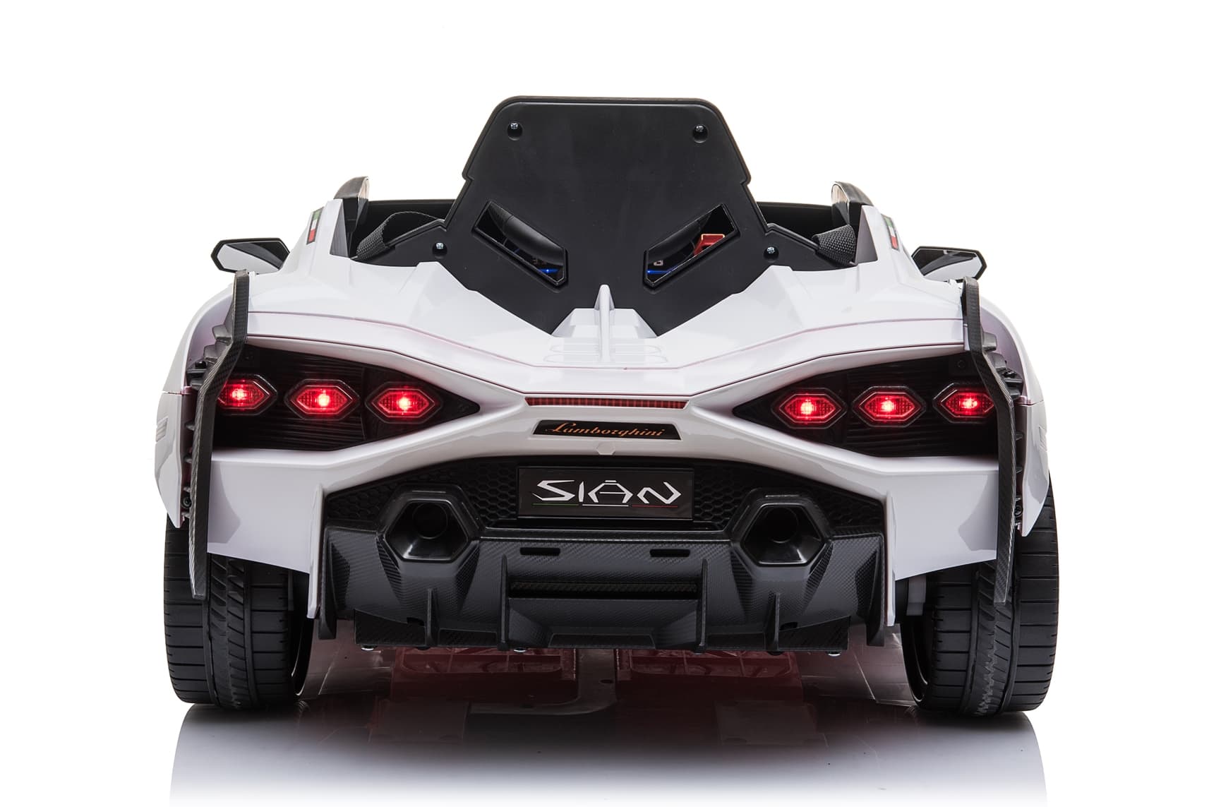 Dječiji električni automobil Lamborghini Sian bijeli - slika 5