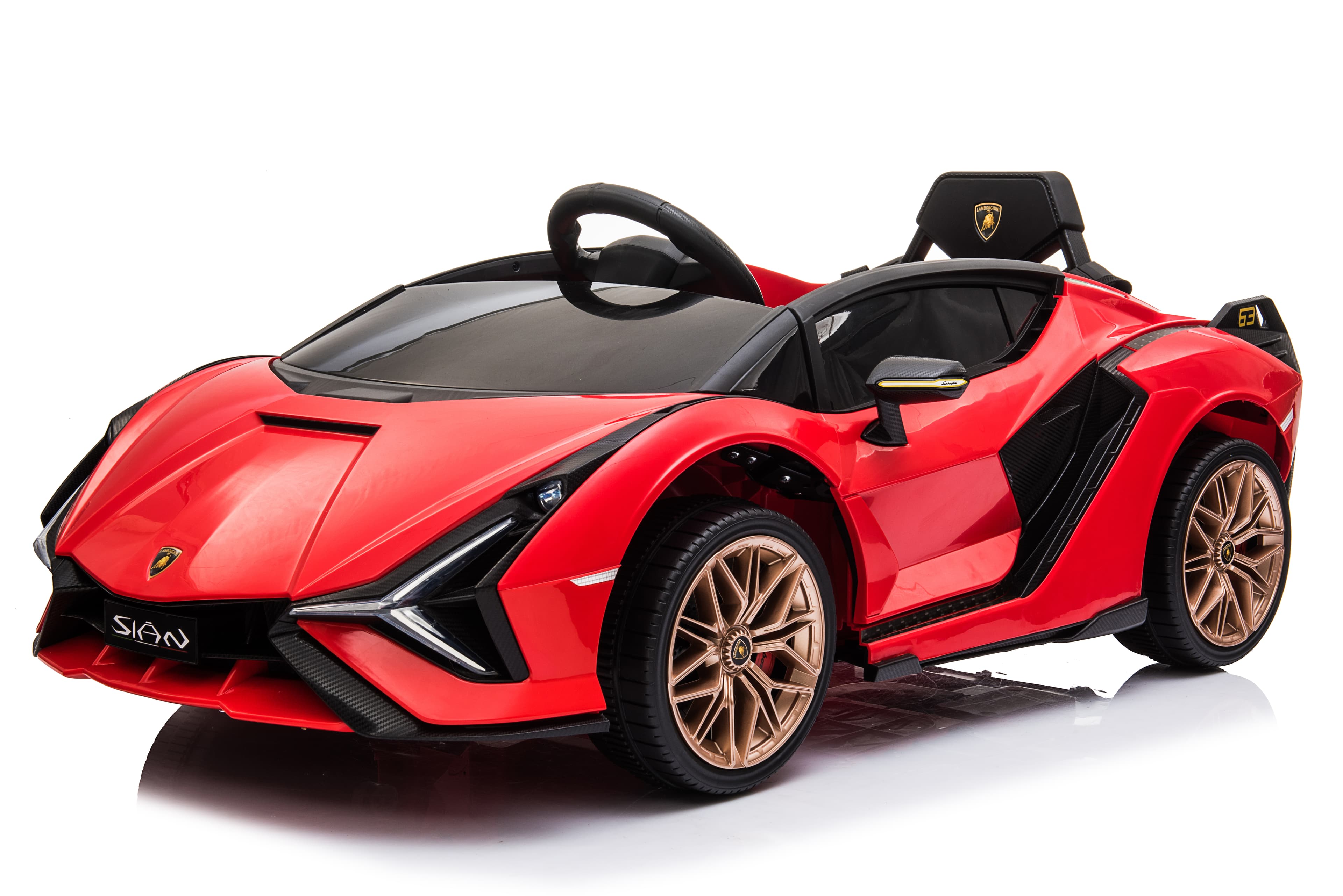 Dječiji električni automobil Lamborghini Sian crveni