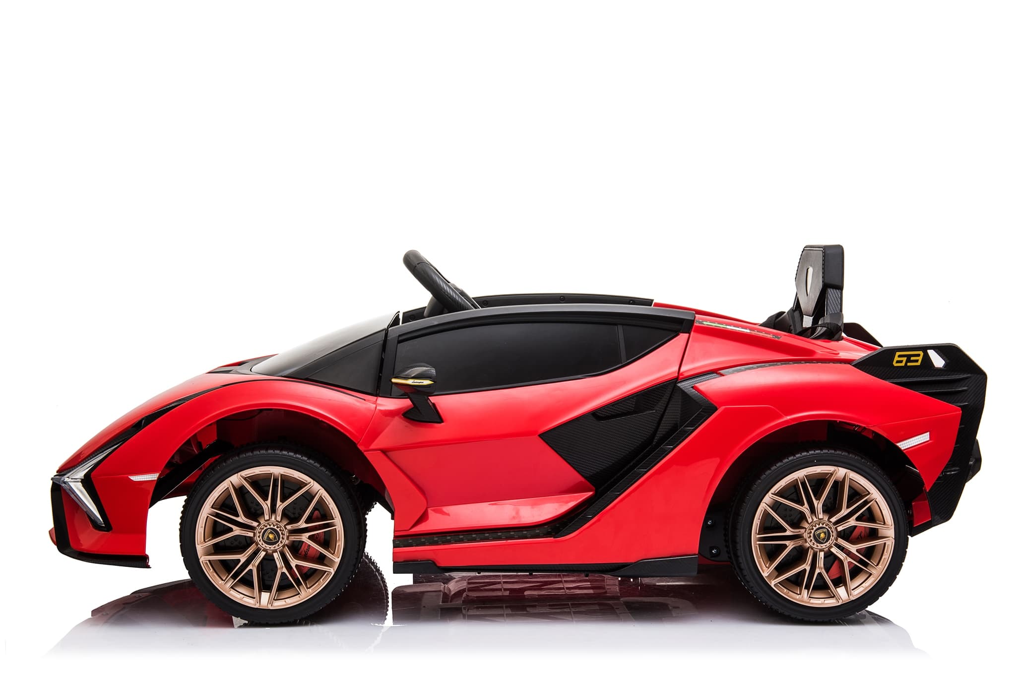 Dječiji električni automobil Lamborghini Sian crveni - slika 3