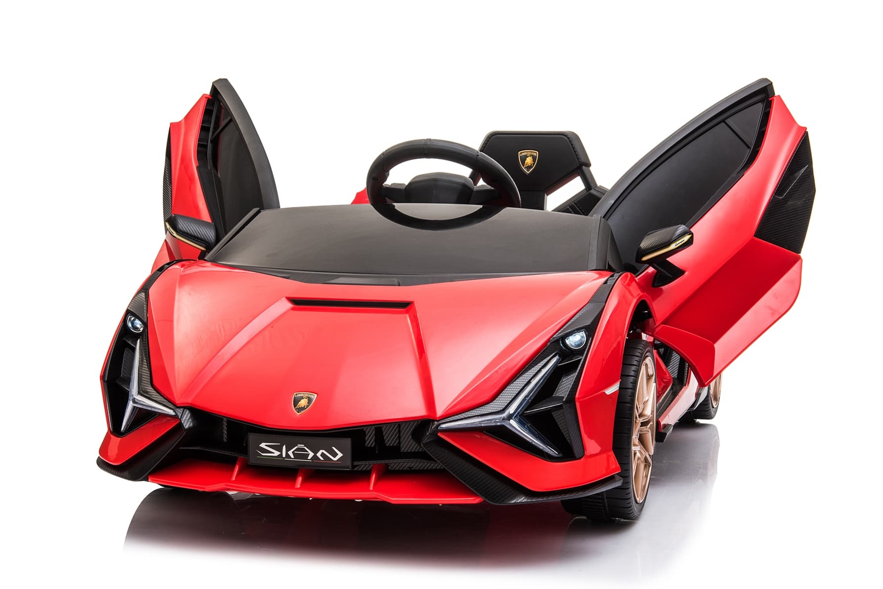 Dječiji električni automobil Lamborghini Sian crveni - slika 7
