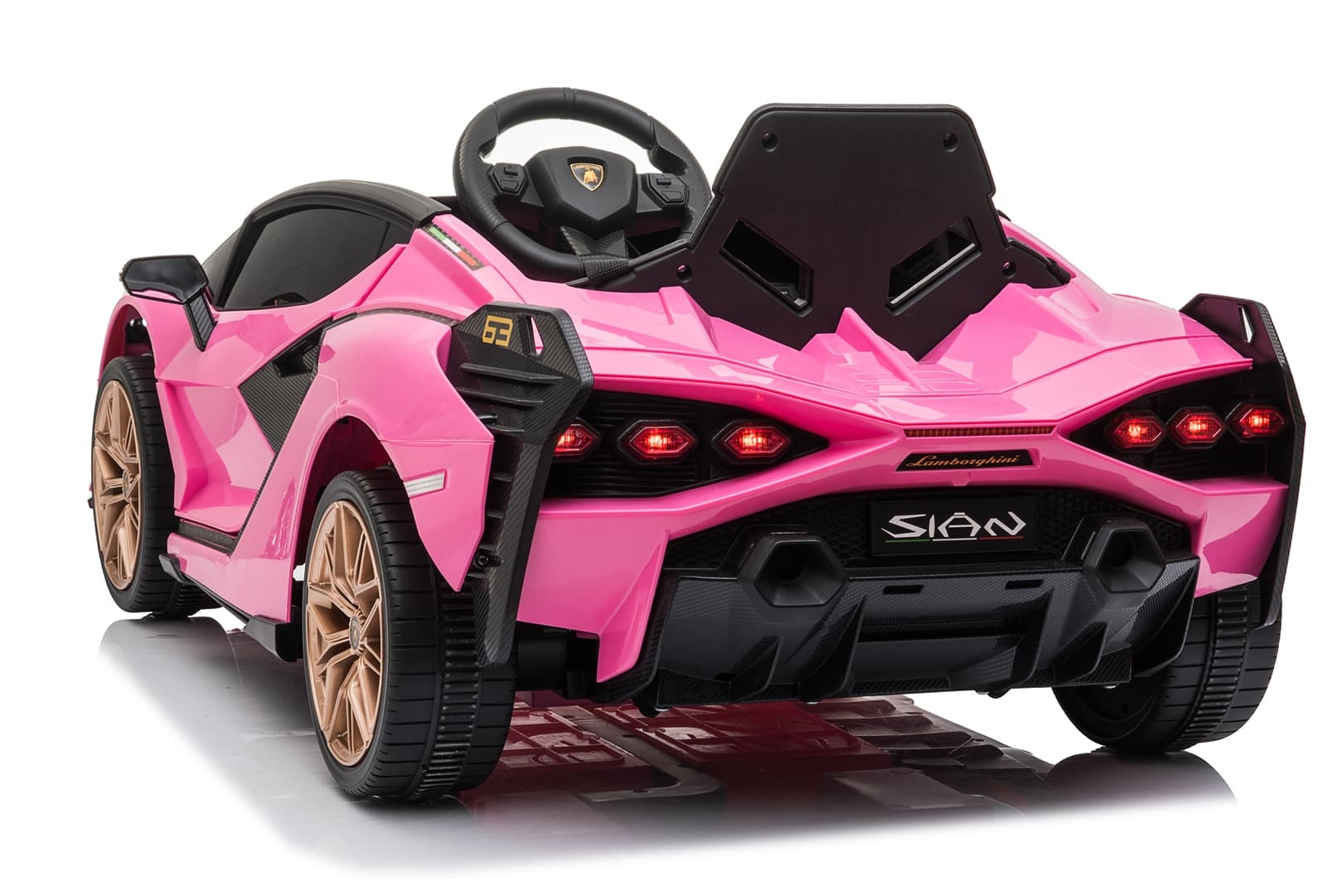 Dječiji električni automobil Lamborghini Sian ružičasti - slika 3