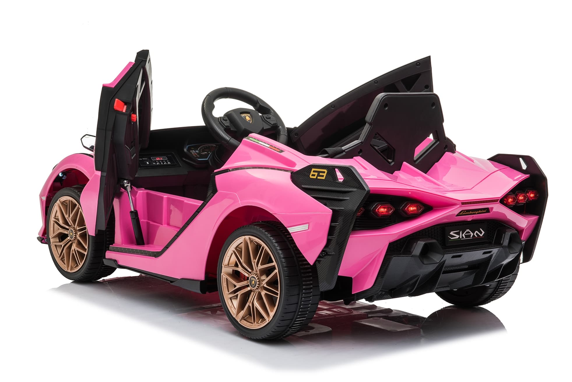 Dječiji električni automobil Lamborghini Sian ružičasti - slika 6