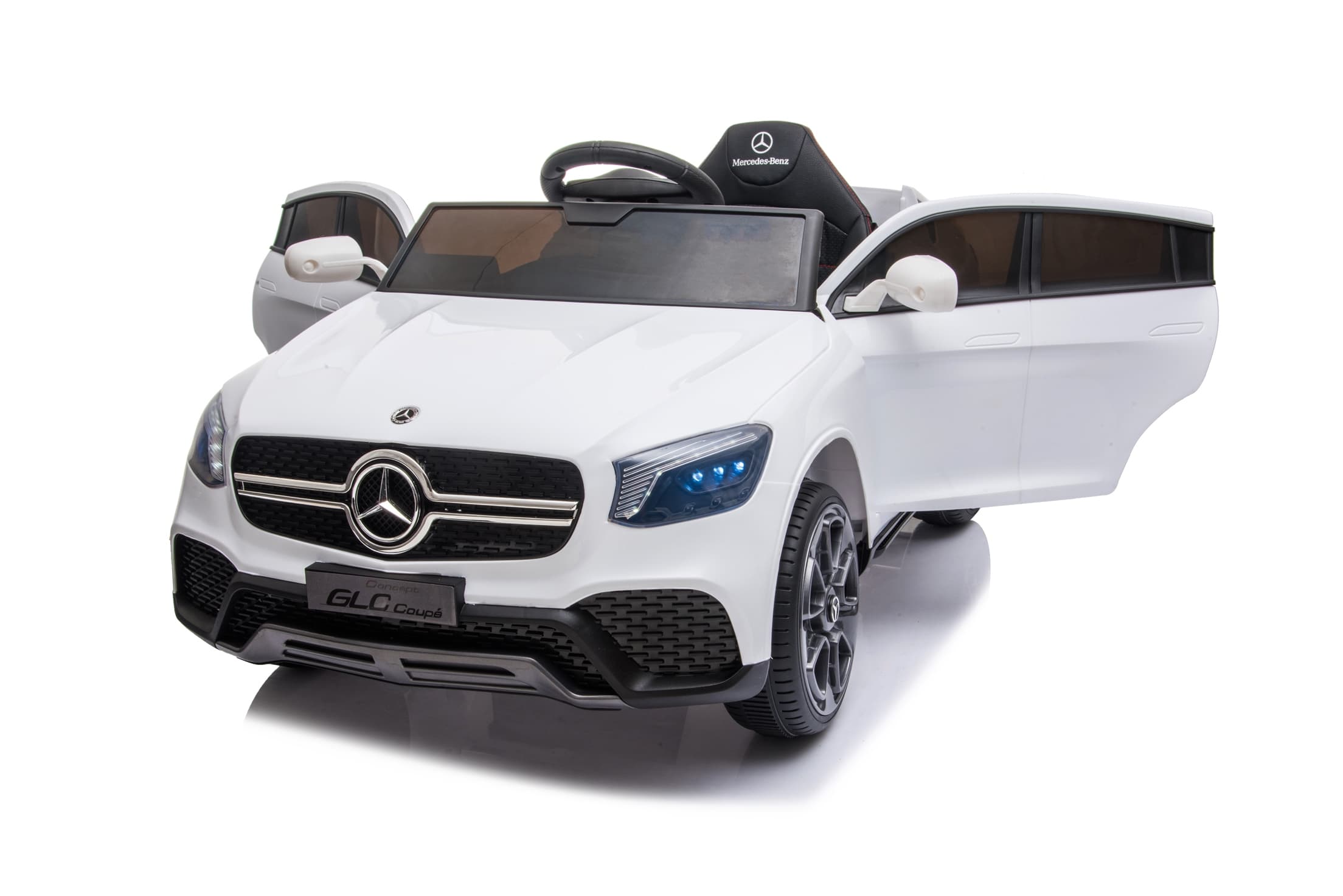 Dječiji električni automobil Mercedes GLC coupé bijeli - slika 6