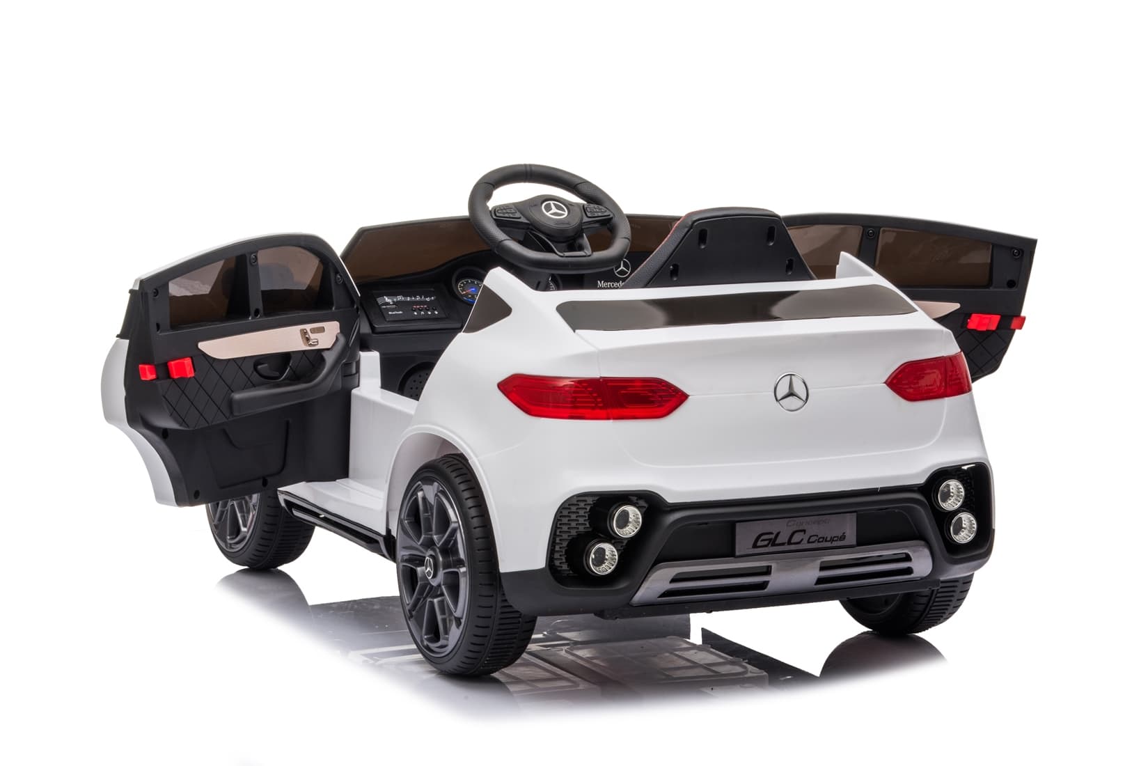 Dječiji električni automobil Mercedes GLC coupé bijeli - slika 7