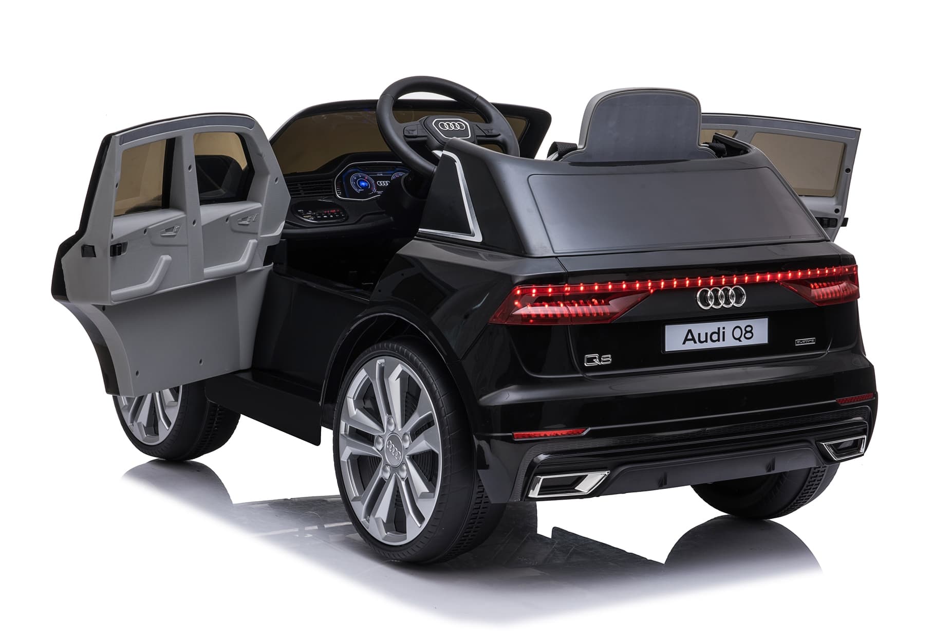 Dječiji električni automobil Audi Q8 crni - slika 7