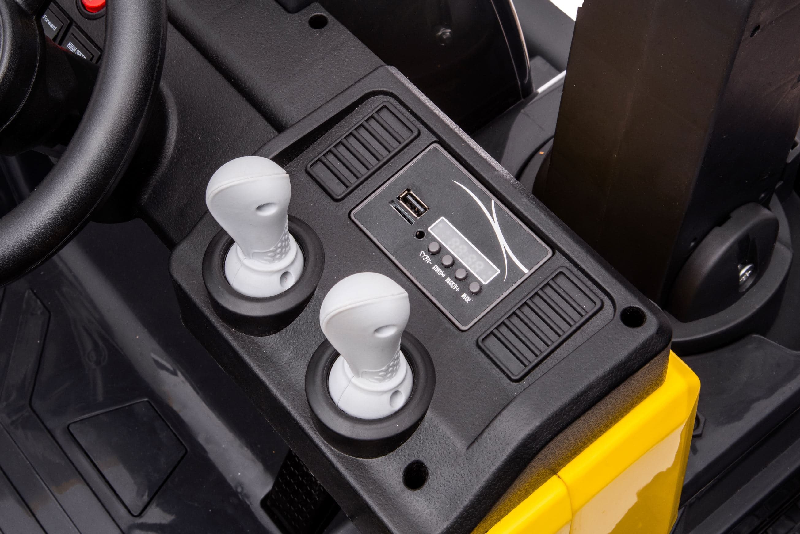Dječiji potpuno električni bager Volvo PRO žuti, Li-Ion - slika 3