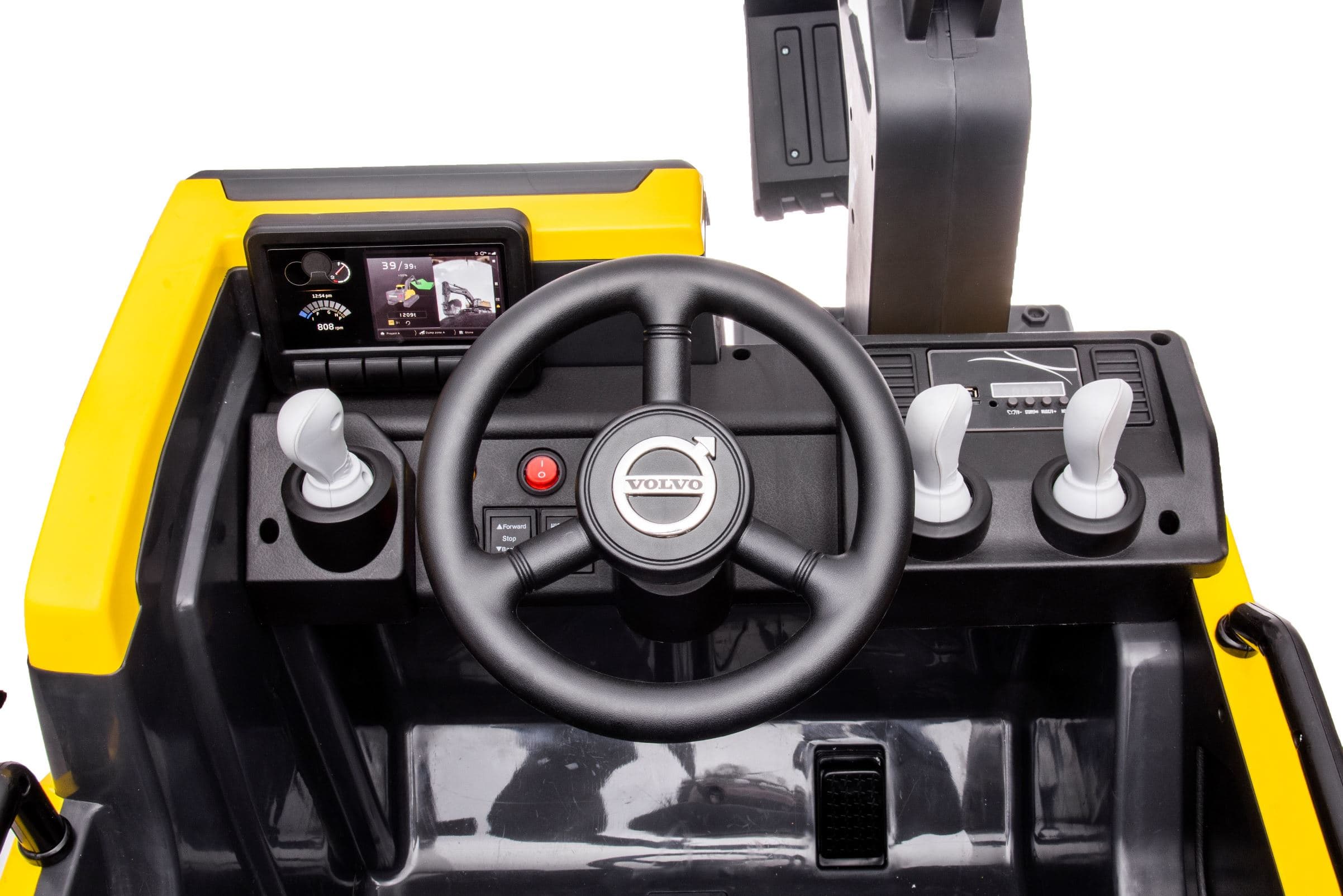 Dječiji potpuno električni bager Volvo PRO žuti, Li-Ion - slika 5