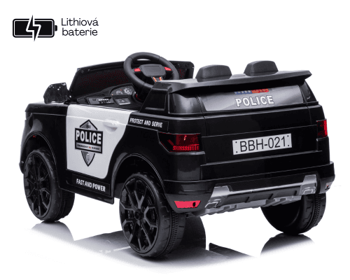 Dječiji električni policijski SUV Eljet crni, Li-Ion - slika 9
