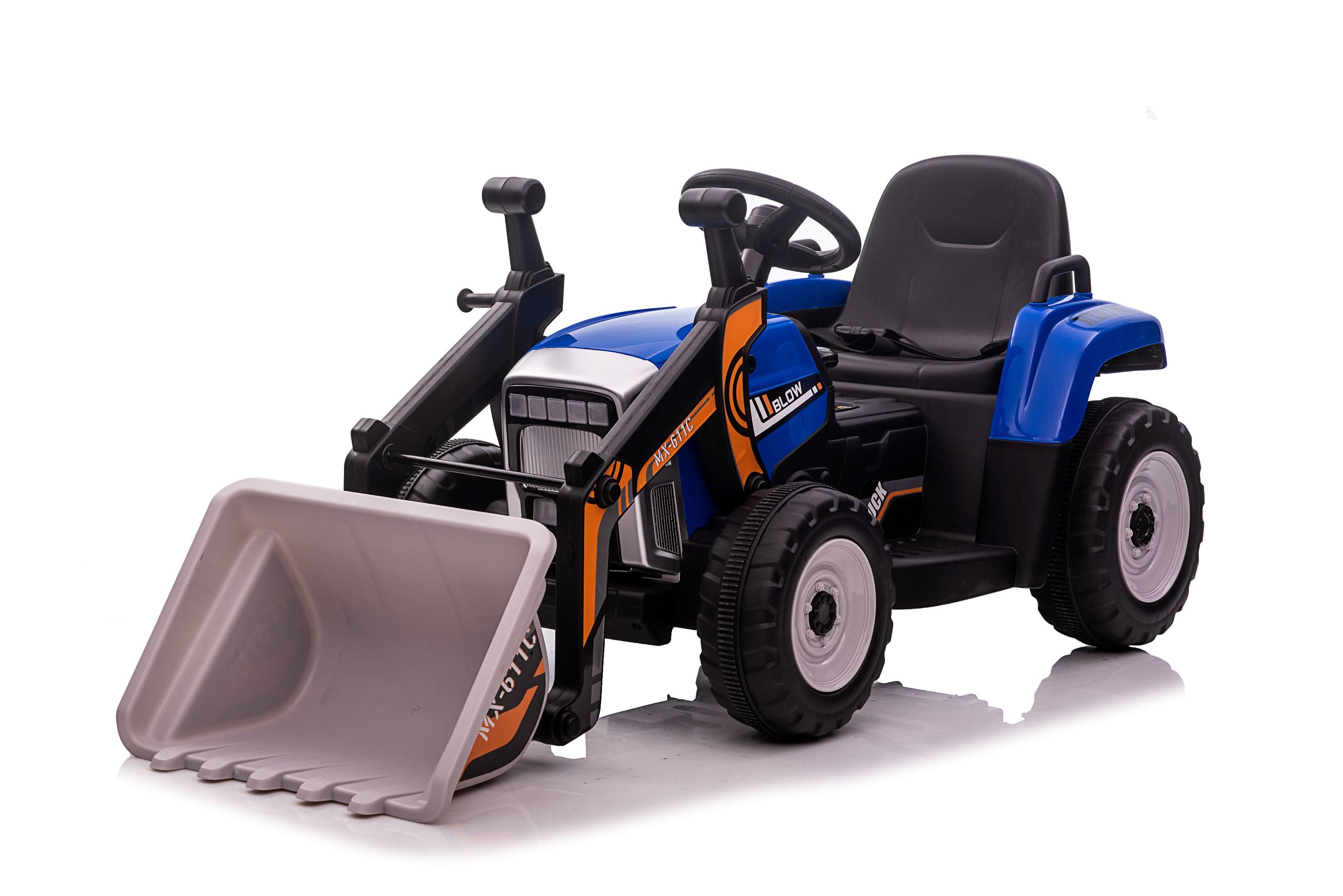 Dječiji električni traktor Eljet sa tovarnom kašikom plavi, Li-Ion - slika 7