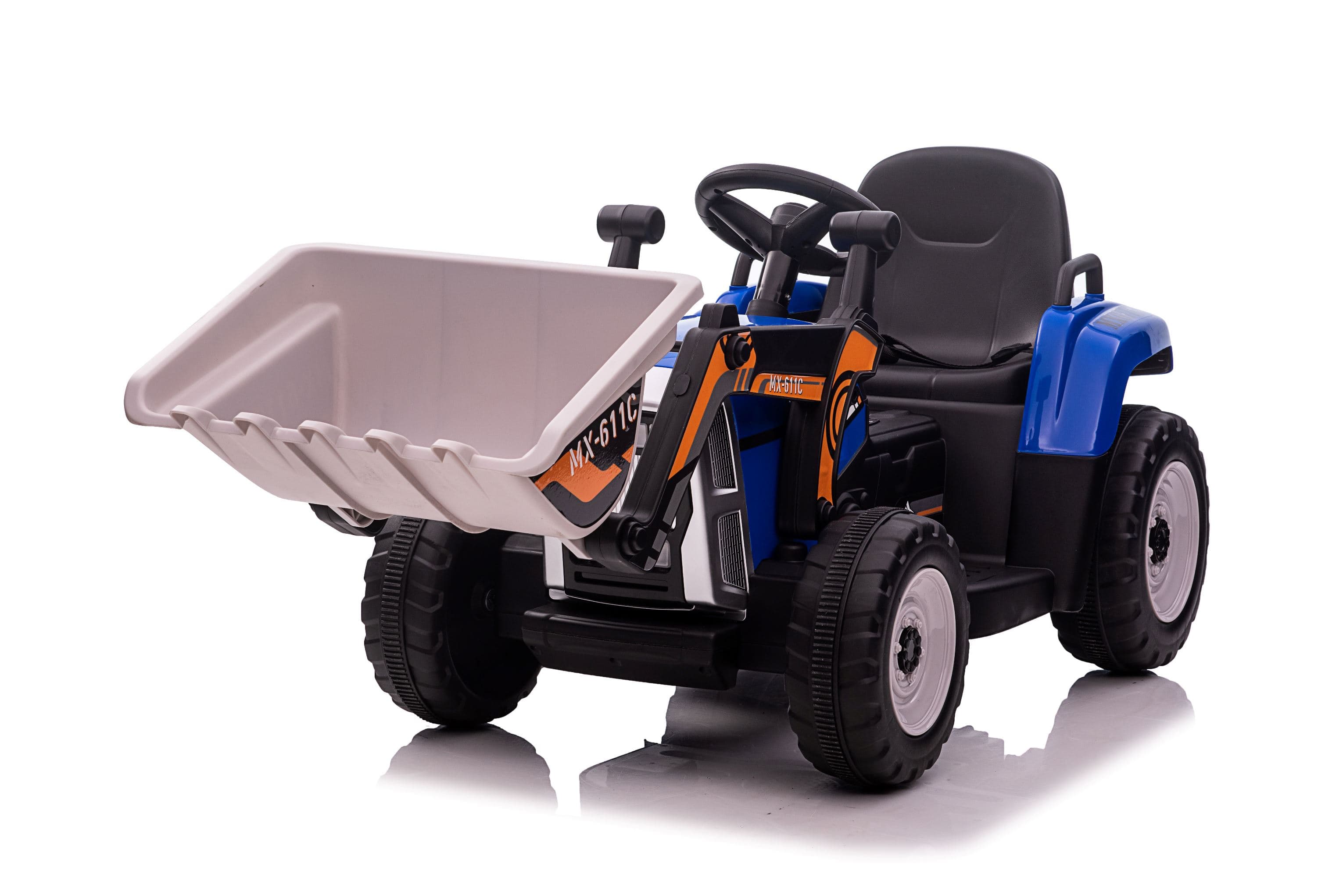 Dječiji električni traktor Eljet sa tovarnom kašikom plavi, Li-Ion - slika 8