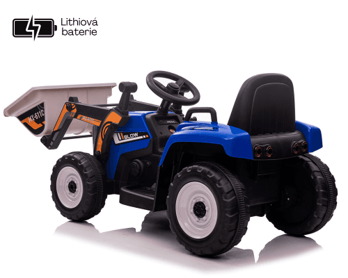 Dječiji električni traktor Eljet sa tovarnom kašikom plavi, Li-Ion - slika 9