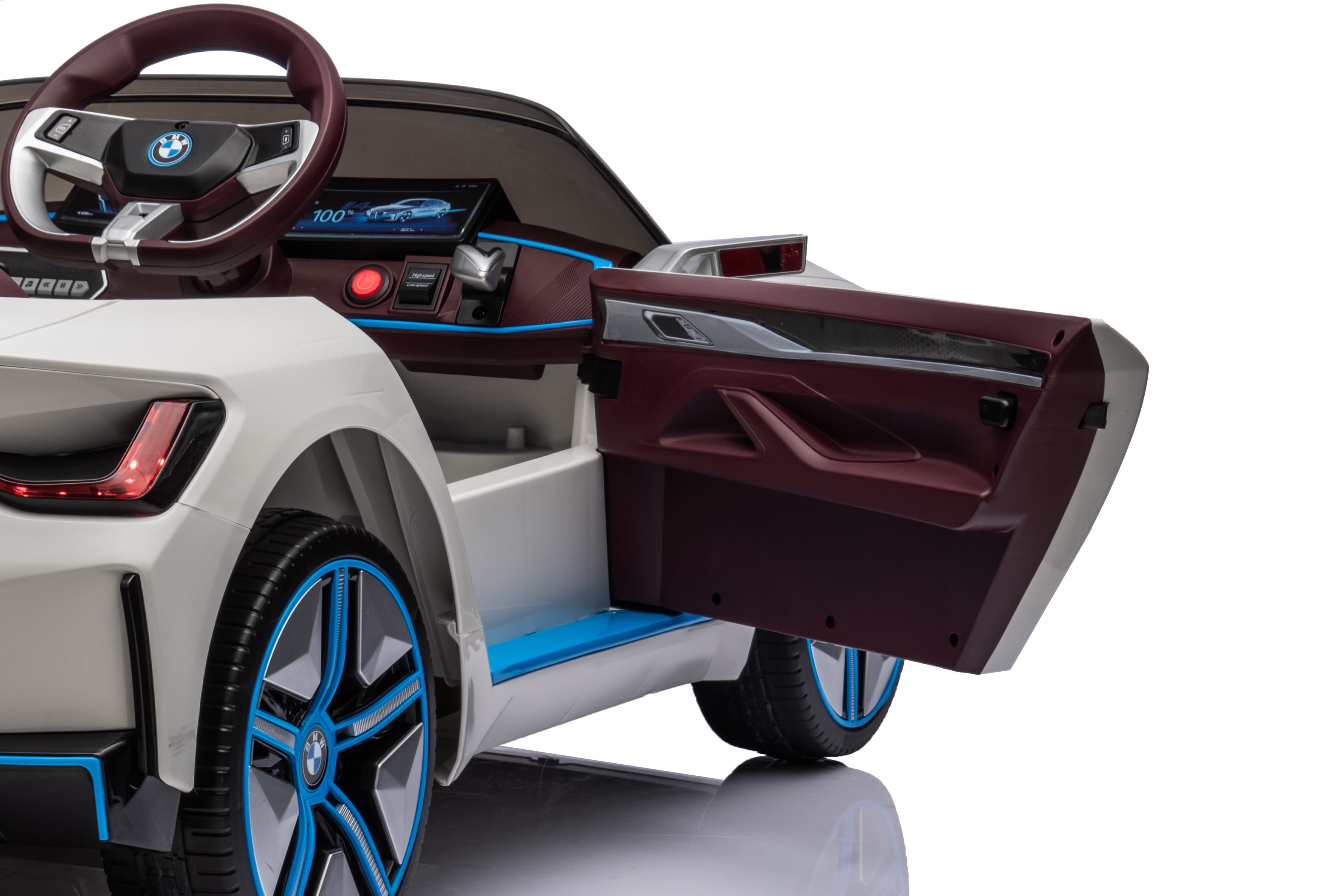 Električni auto za djecu BMW i4 bijeli - slika 7