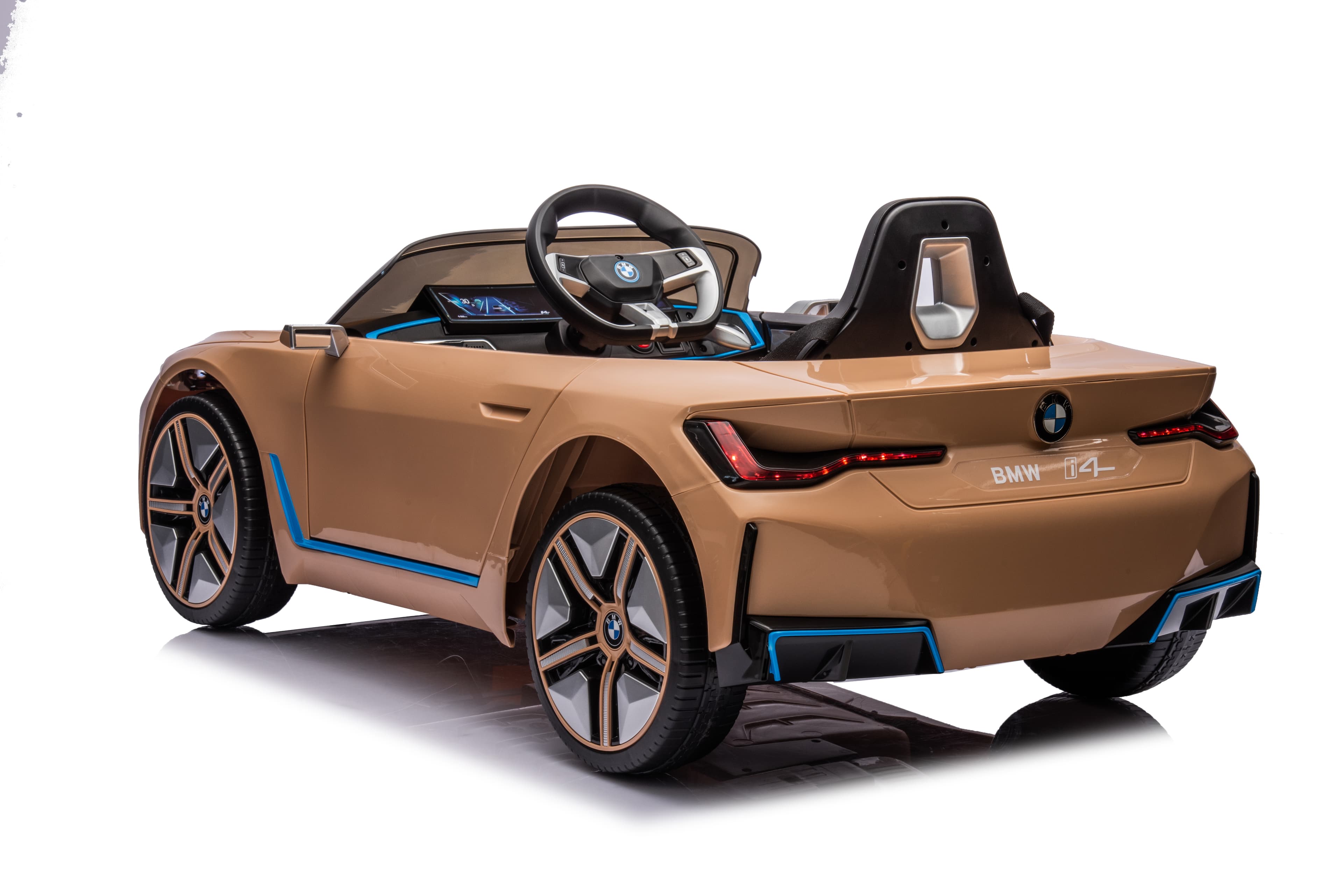 Električni auto za djecu BMW i4 žuti - slika 4