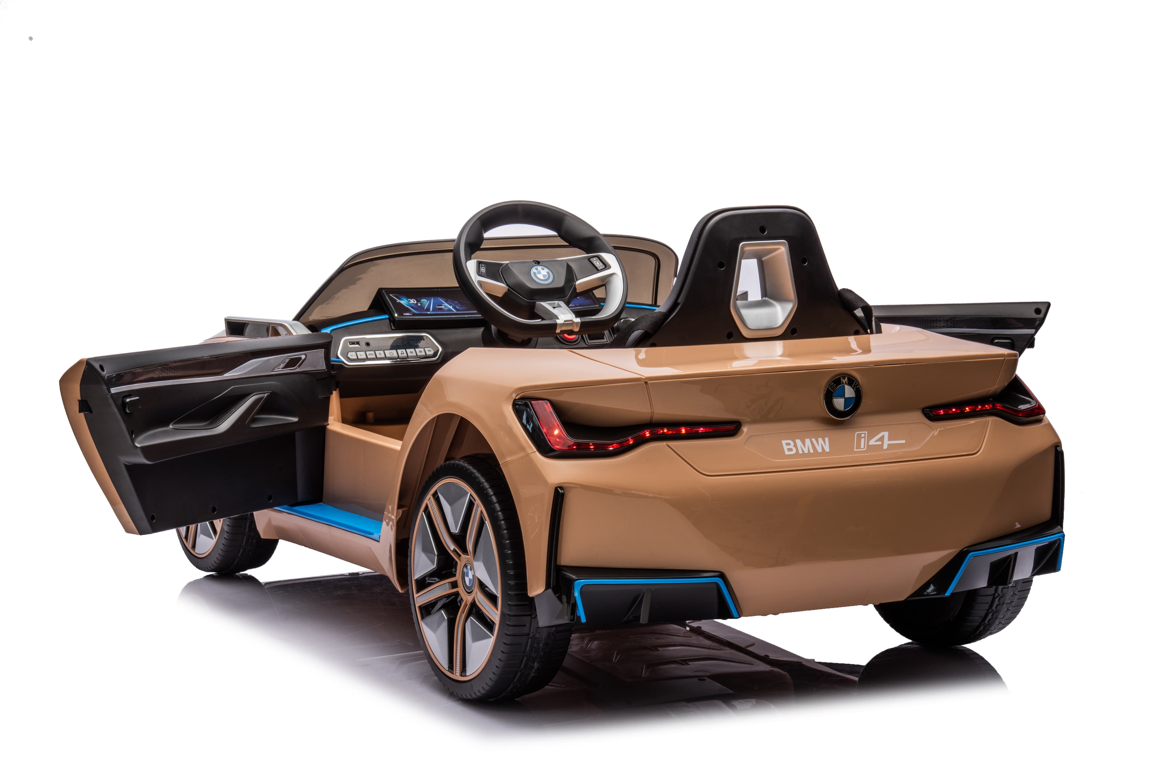 Električni auto za djecu BMW i4 žuti - slika 7