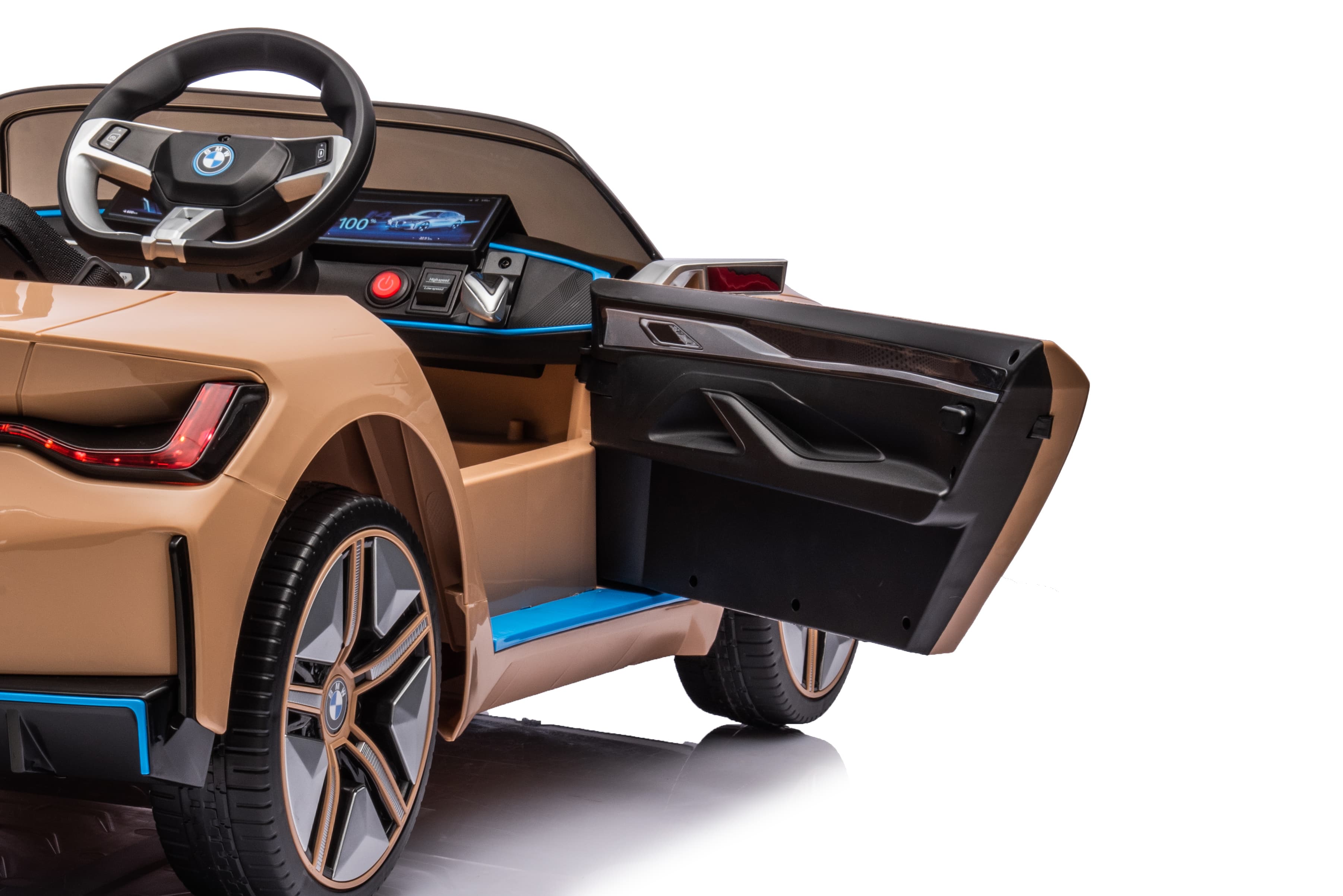 Električni auto za djecu BMW i4 žuti - slika 8