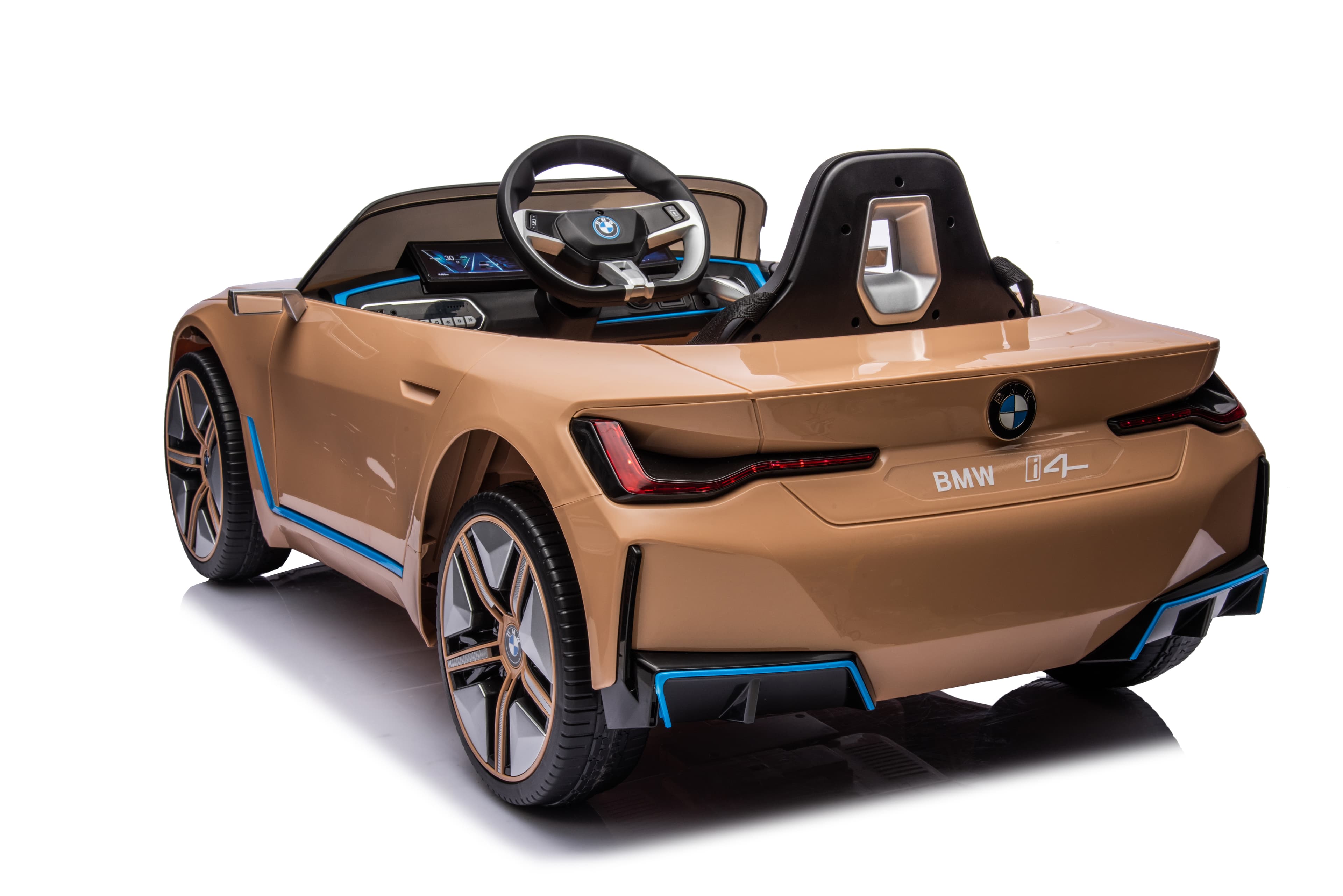 Električni auto za djecu BMW i4 žuti - slika 9