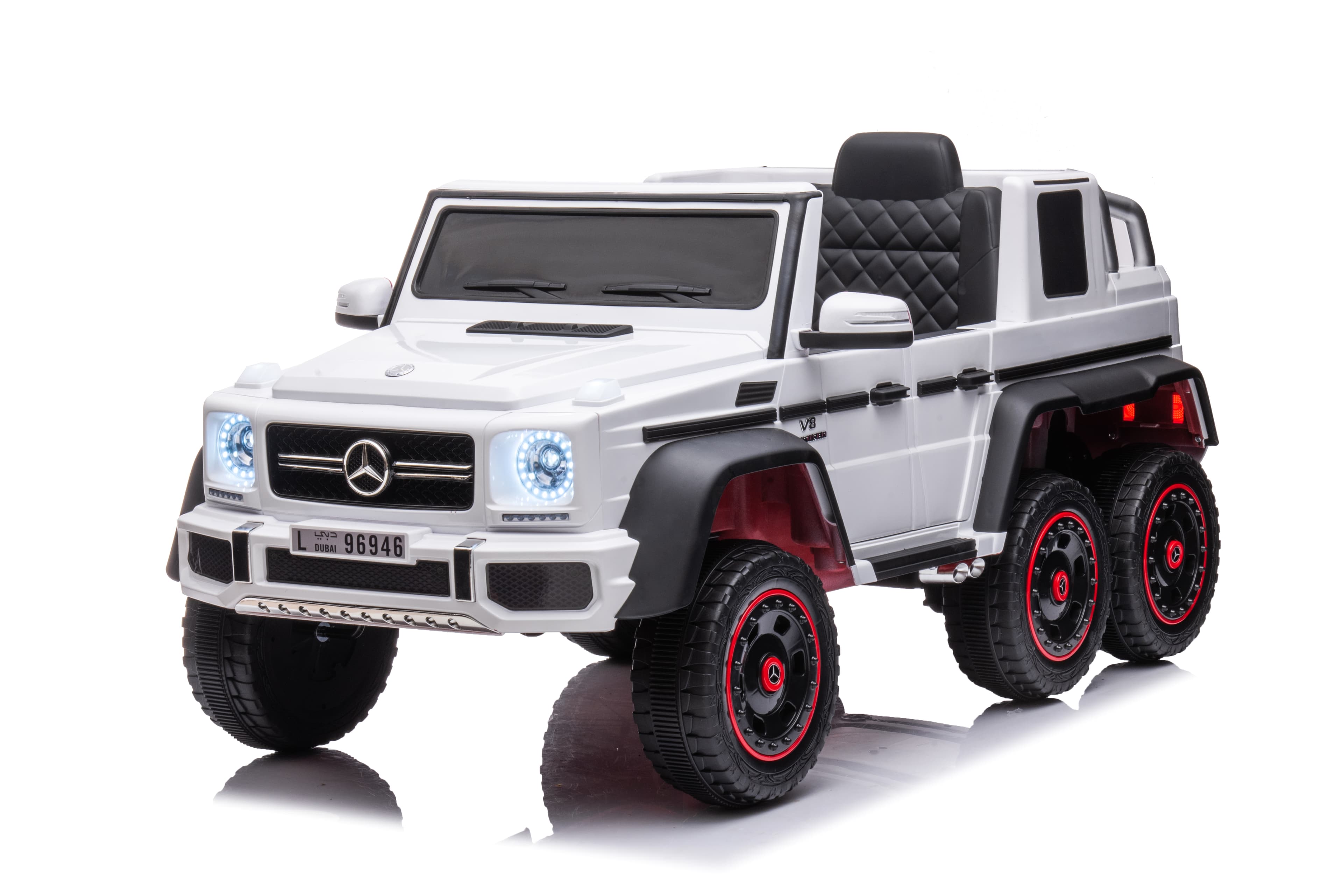 Dječiji električni automobil Mercedes G63 - 6 točkova bijeli