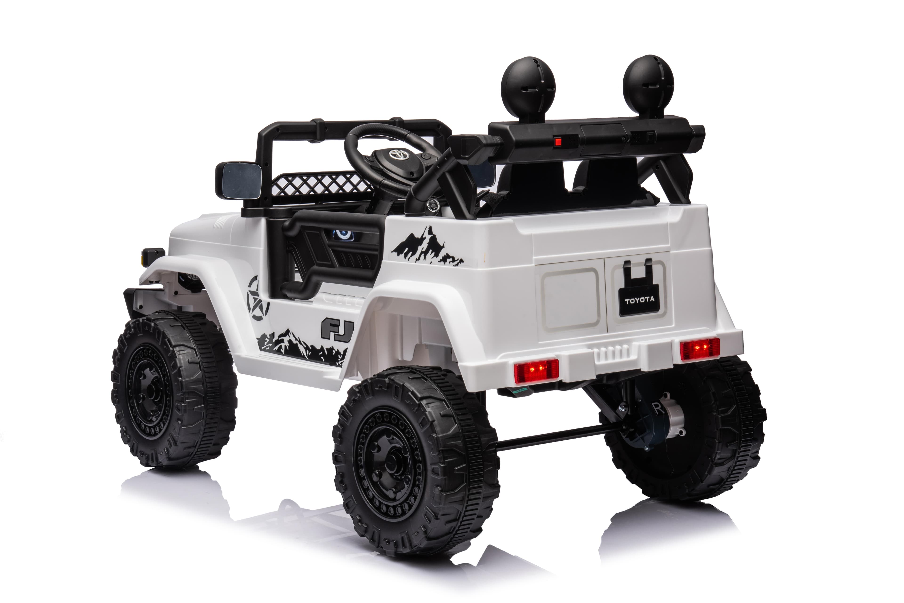 Dječiji električni automobil Toyota FJ Cruiser bijeli - slika 4