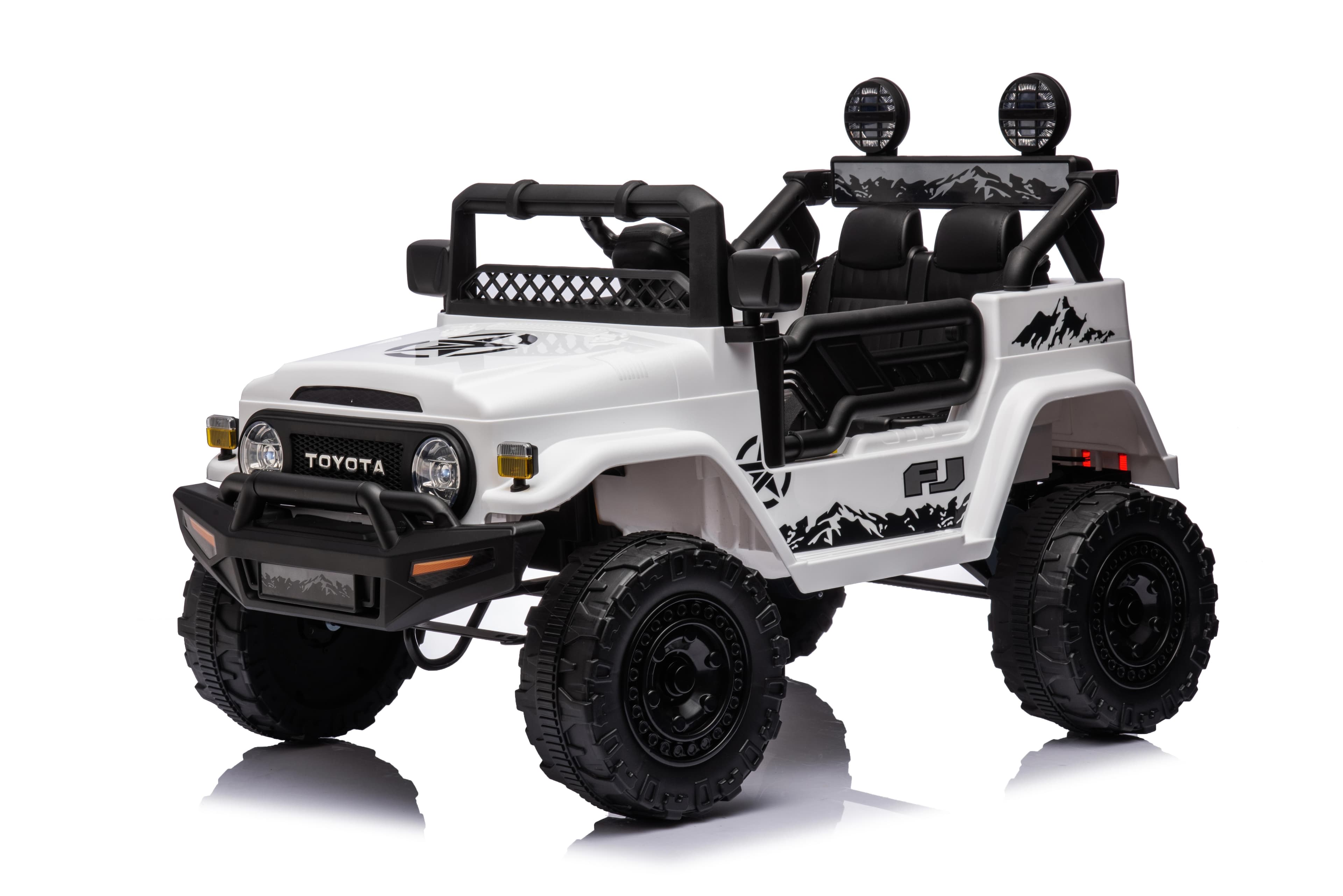 Dječiji električni automobil Toyota FJ Cruiser bijeli - slika 7