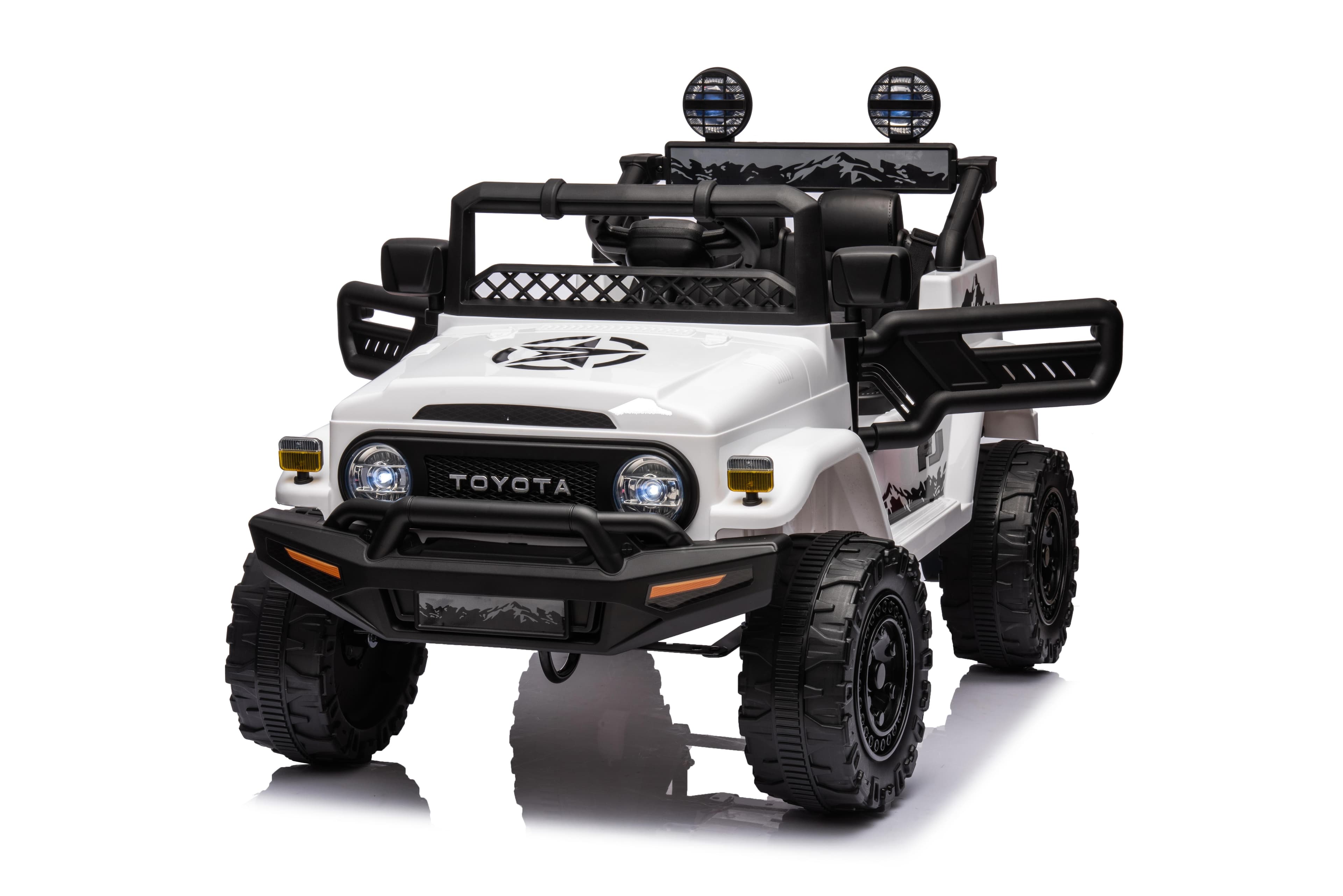 Dječiji električni automobil Toyota FJ Cruiser bijeli - slika 10