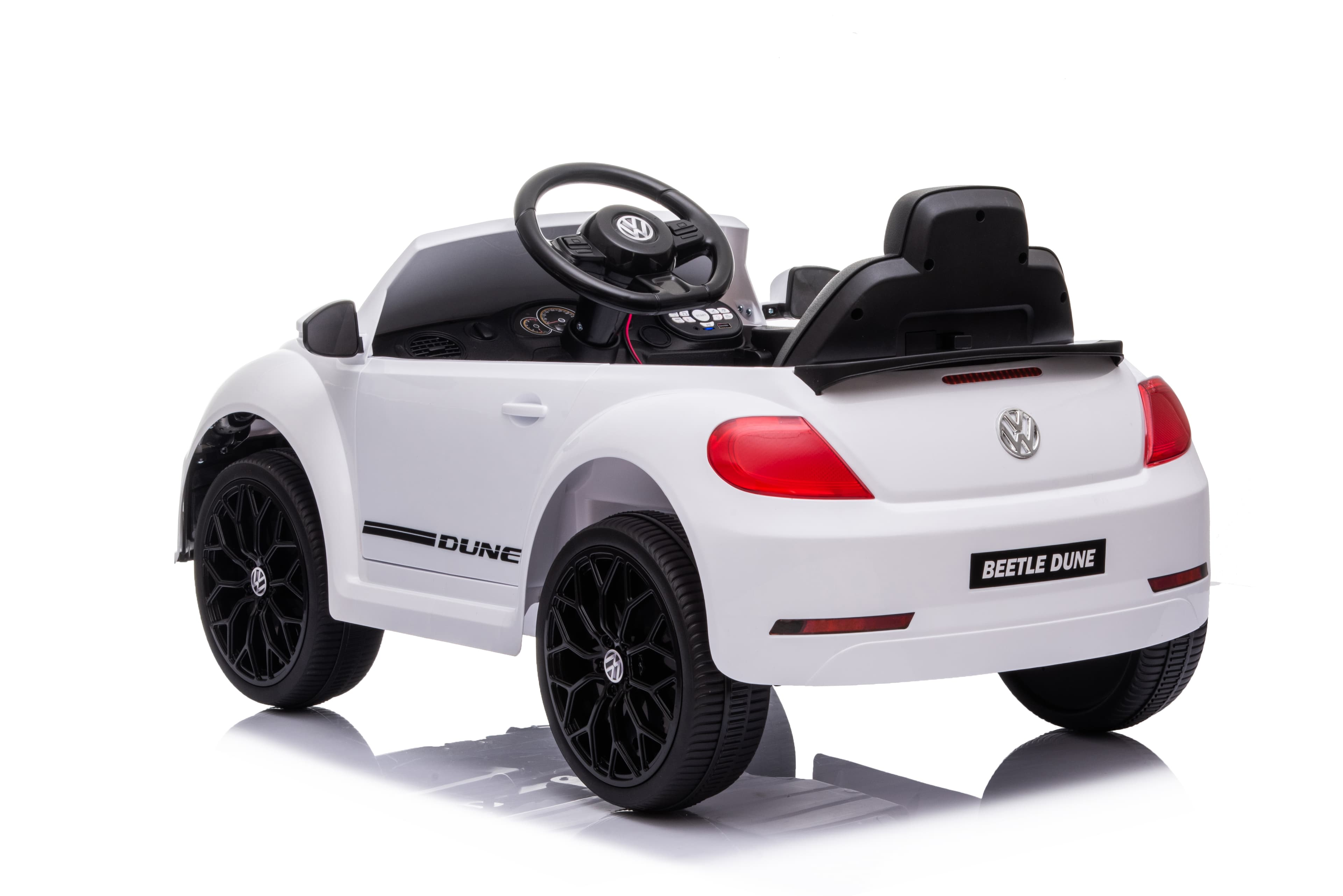 Dječiji električni automobil Volkswagen Beetle bijeli - slika 4