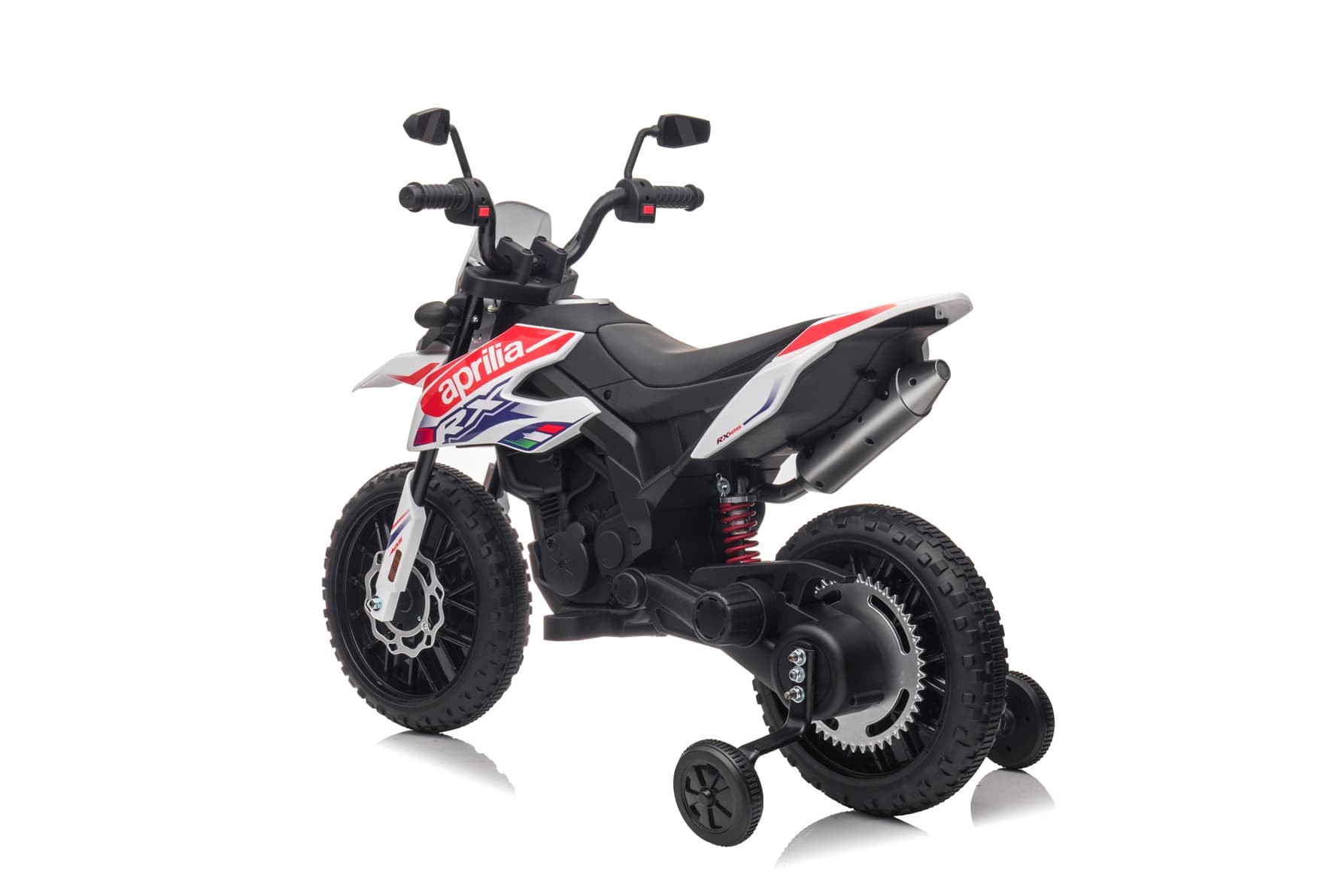 Dječiji električni motocikl Aprilia RX125 bijeli - slika 5
