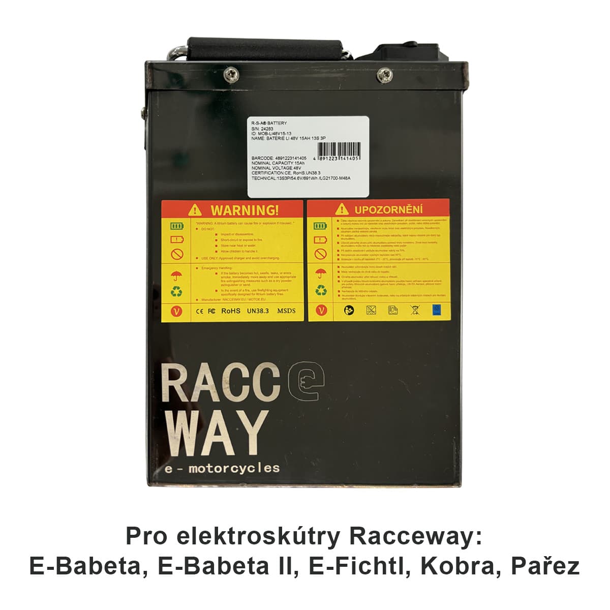 Baterija LI-48V 15Ah, za električni skuter RACCEWAY® LG, 13S 3P - slika 2