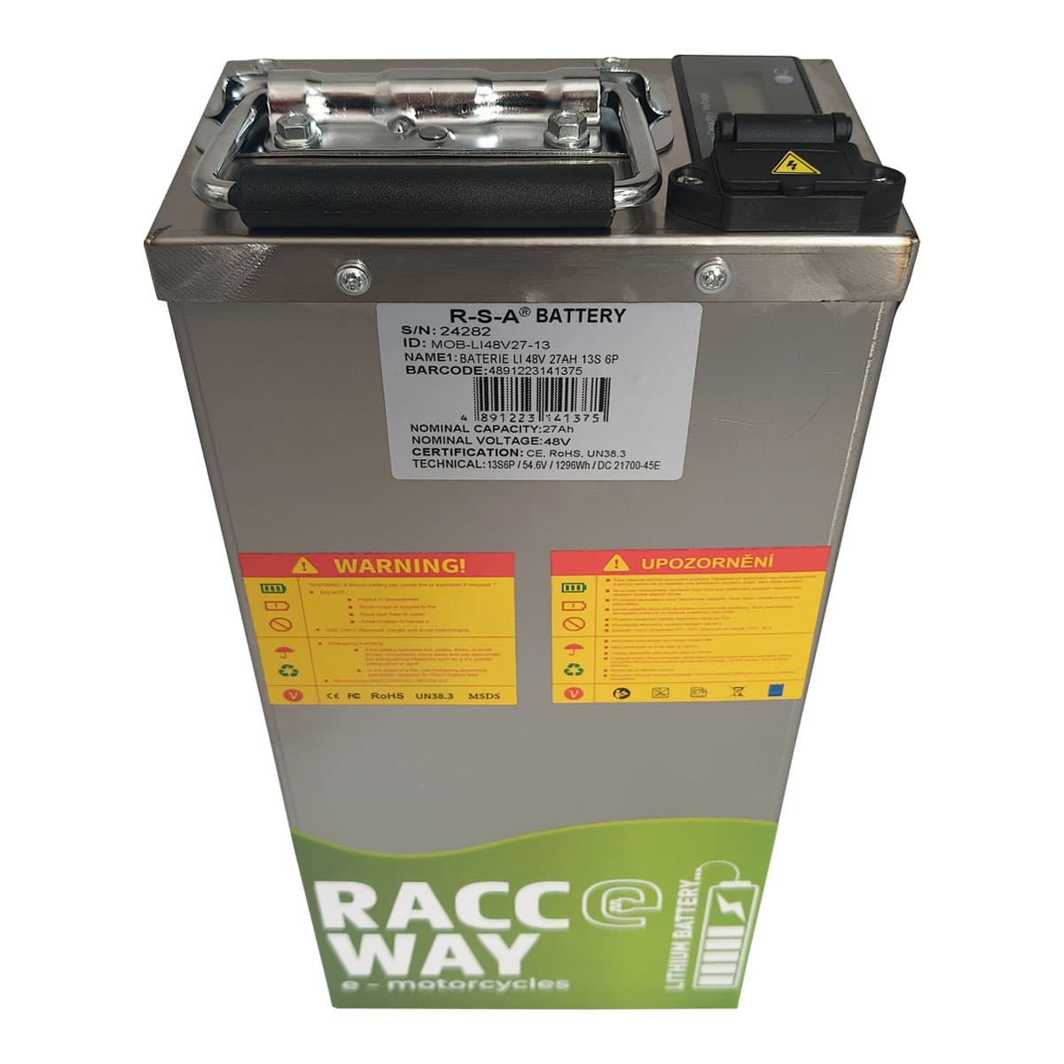 Baterija LI-48V 27Ah, za RACCEWAY® električni skuter, 13S 6P - slika 3