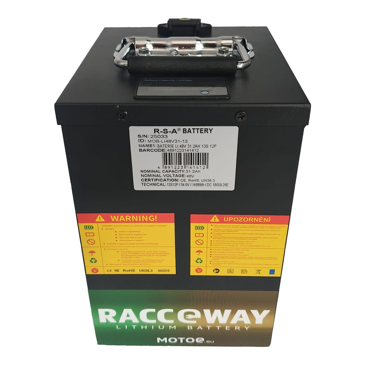 Baterija LI-48V 31Ah, za RACCEWAY® električni skuter, 13S 12P - slika 3