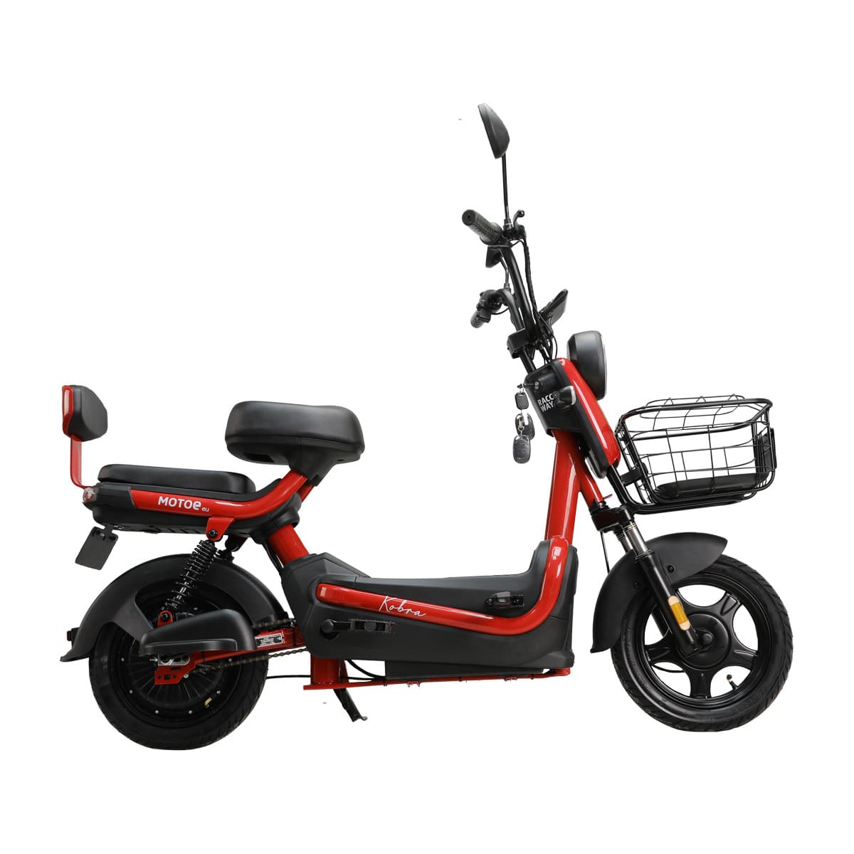 Električni skuter RACCEWAY® KOBRA-SG-G60, crveni, bez baterije - slika 4